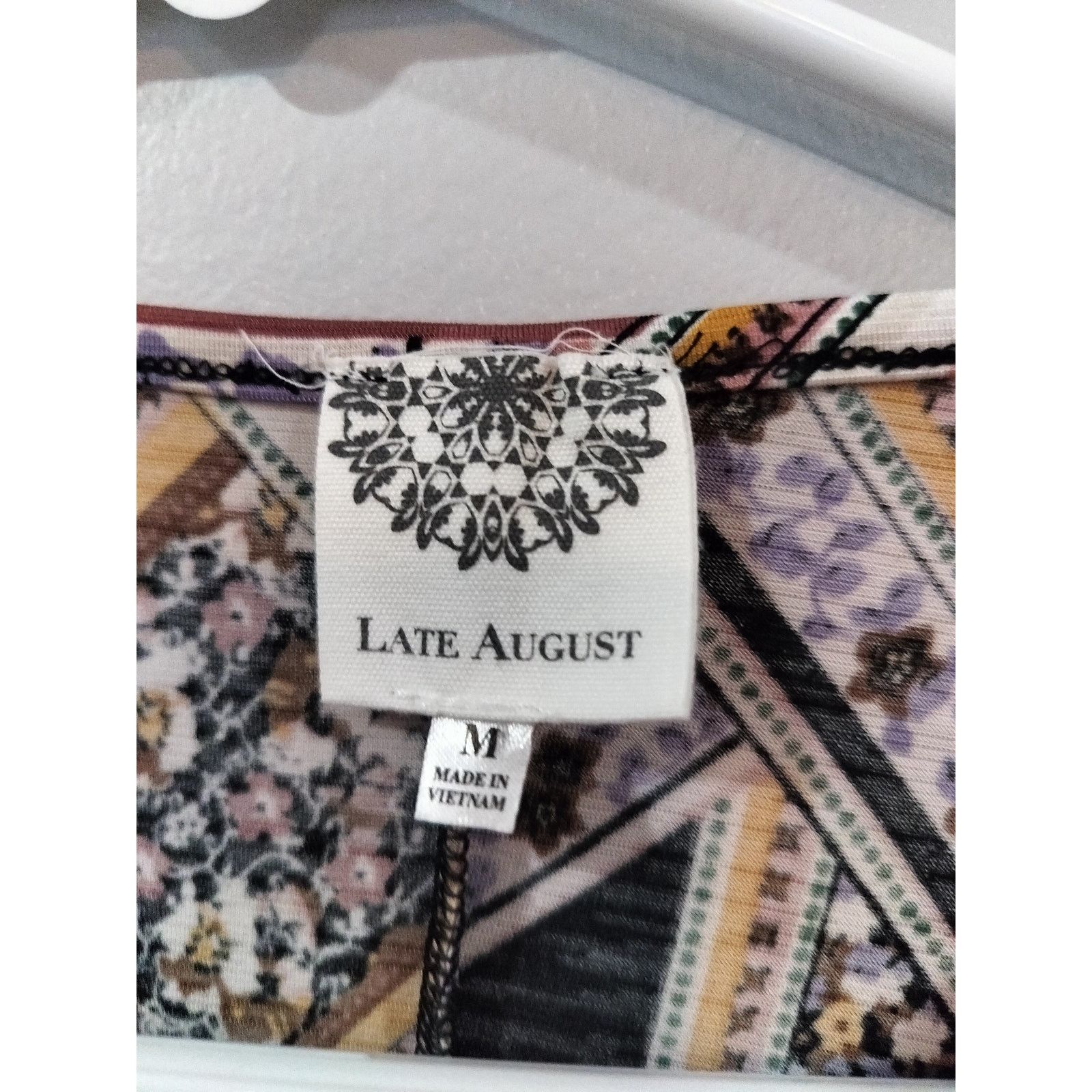 Other Late August Patchwork Zip Front Short Sleeve Top M Size M / US 6-8 / IT 42-44 - 4 Thumbnail