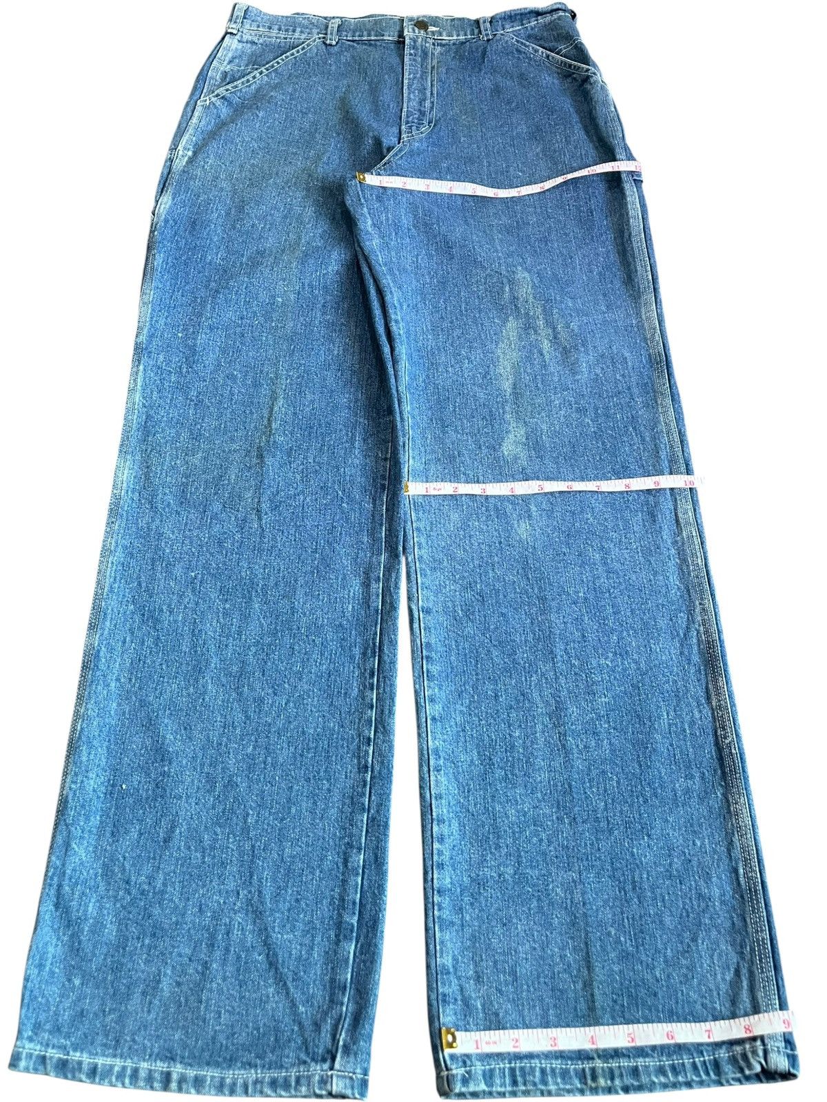 Fubu Vintage Japanese Brand Carpenter Workwear Baggy Jeans Size US 33 - 8 Thumbnail