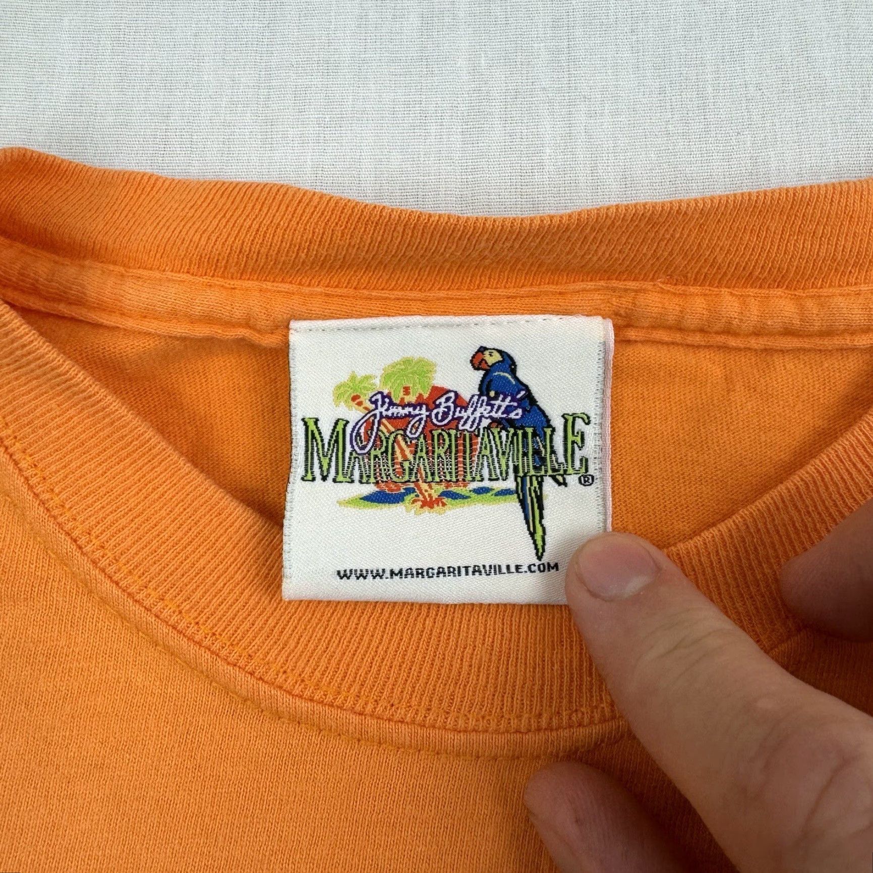 Vintage VINTAGE Margaritaville Shirt Adult Large Orange New Orleans Jimmy Buffett Y2K Size US L / EU 52-54 / 3 - 6 Thumbnail
