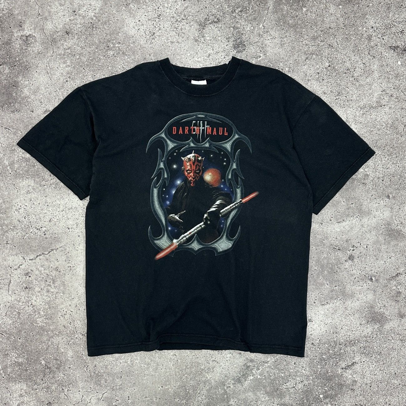 Star Wars Vintage 90s Star Wars Darth Maul tee Screen Stars y2k Film Size US XL / EU 56 / 4 - 1 Thumbnail