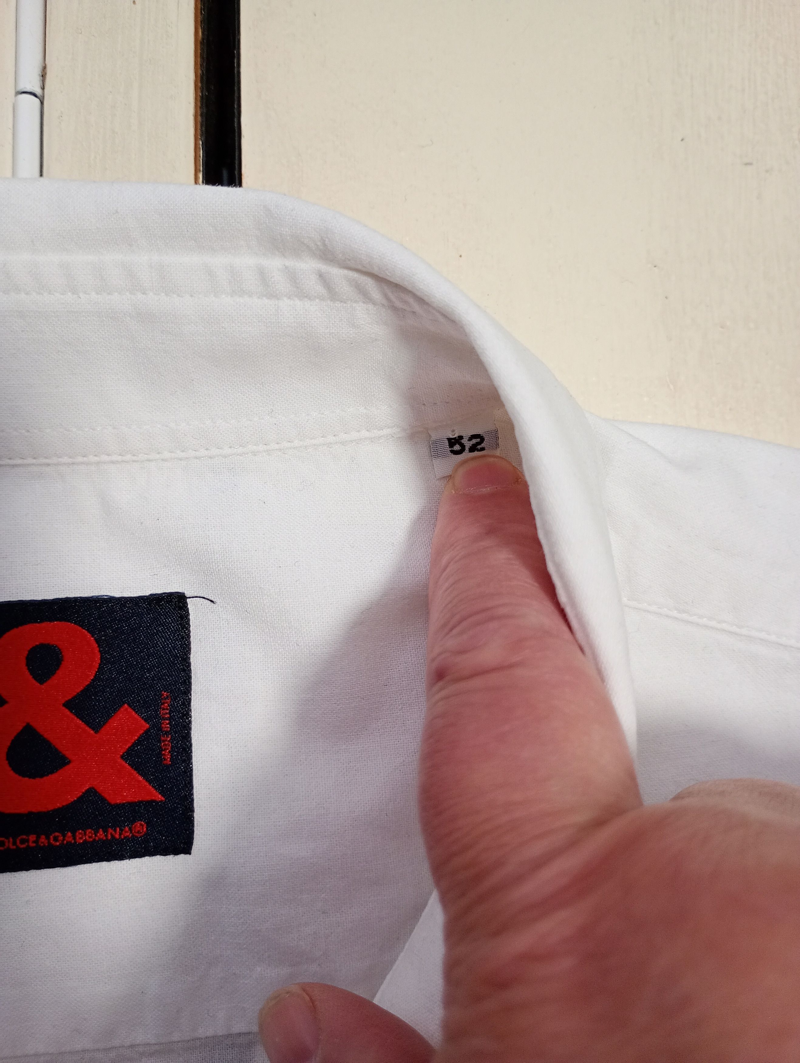 Designer × Dolce & Gabbana Dolce & Gabbana Short Sleeve White Shirt Vintage Size US L / EU 52-54 / 3 - 7 Thumbnail