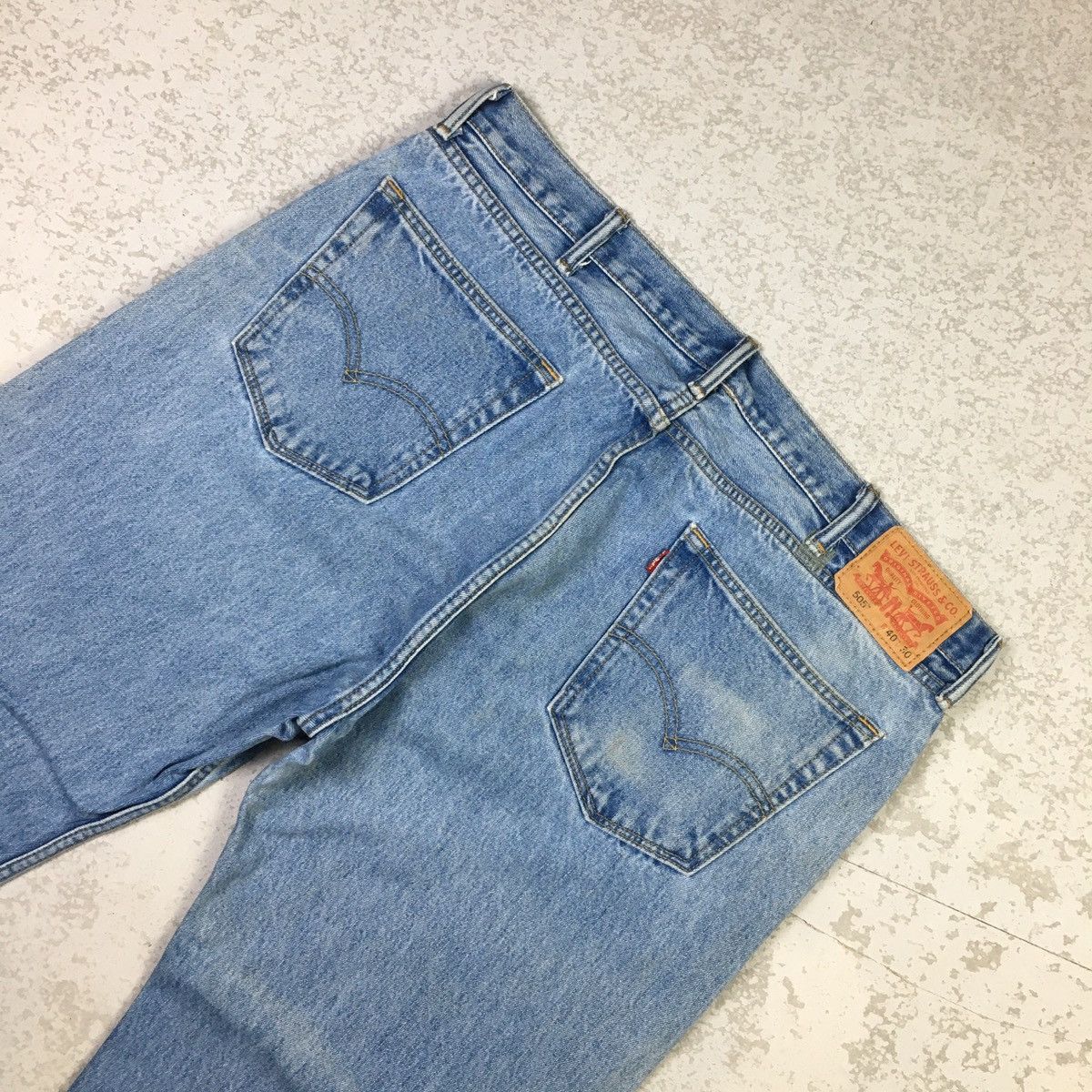 Levi's × Levi's Vintage Clothing × Vintage 🔥ACCEPT OFFER🔥 Levis 505 Loose Light Blue Jeans Size US 40 / EU 56 - 6 Thumbnail
