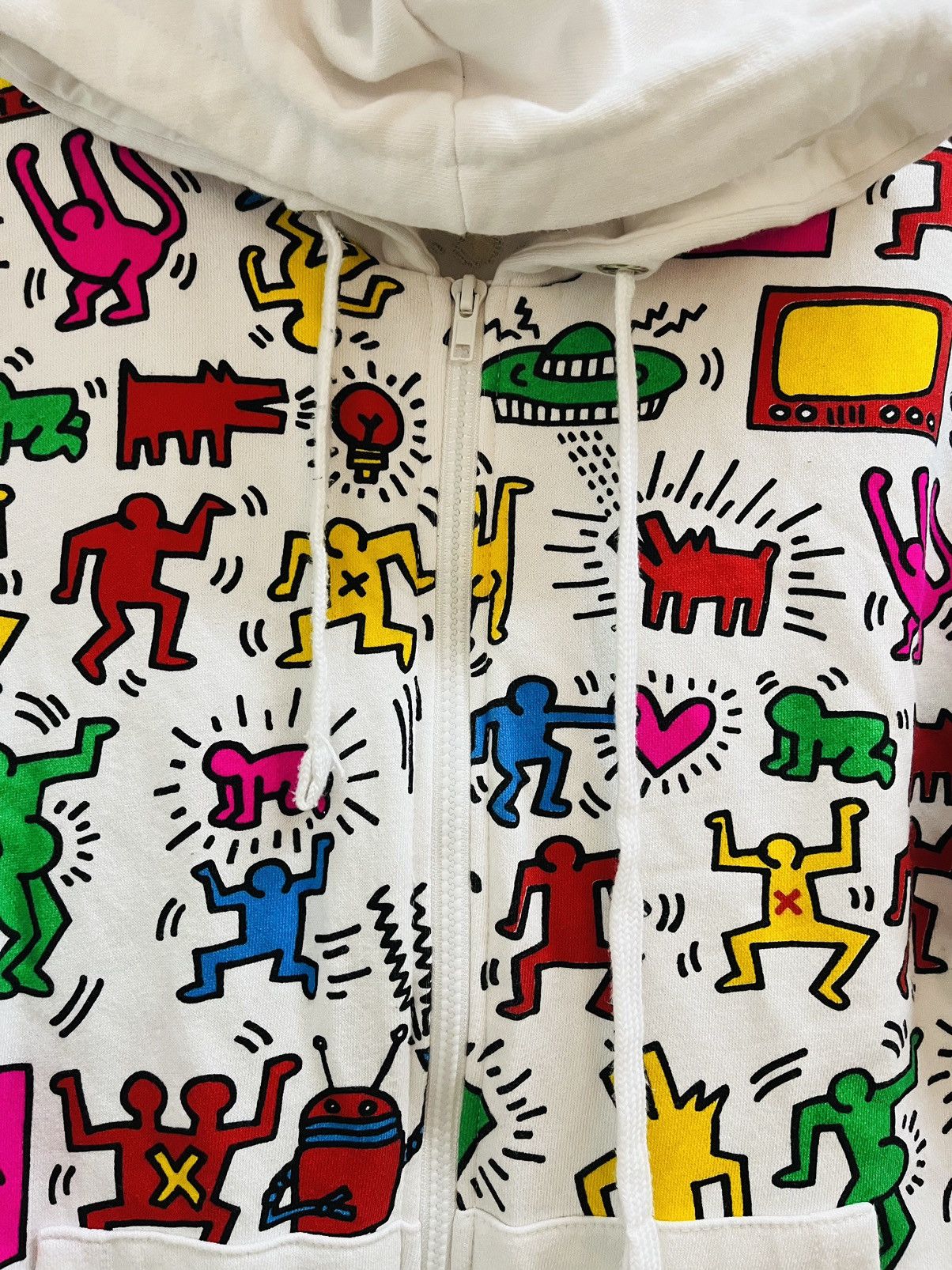 Japanese Brand × Keith Haring × Vintage Keith haring all over pront hoodie Size US L / EU 52-54 / 3 - 4 Thumbnail