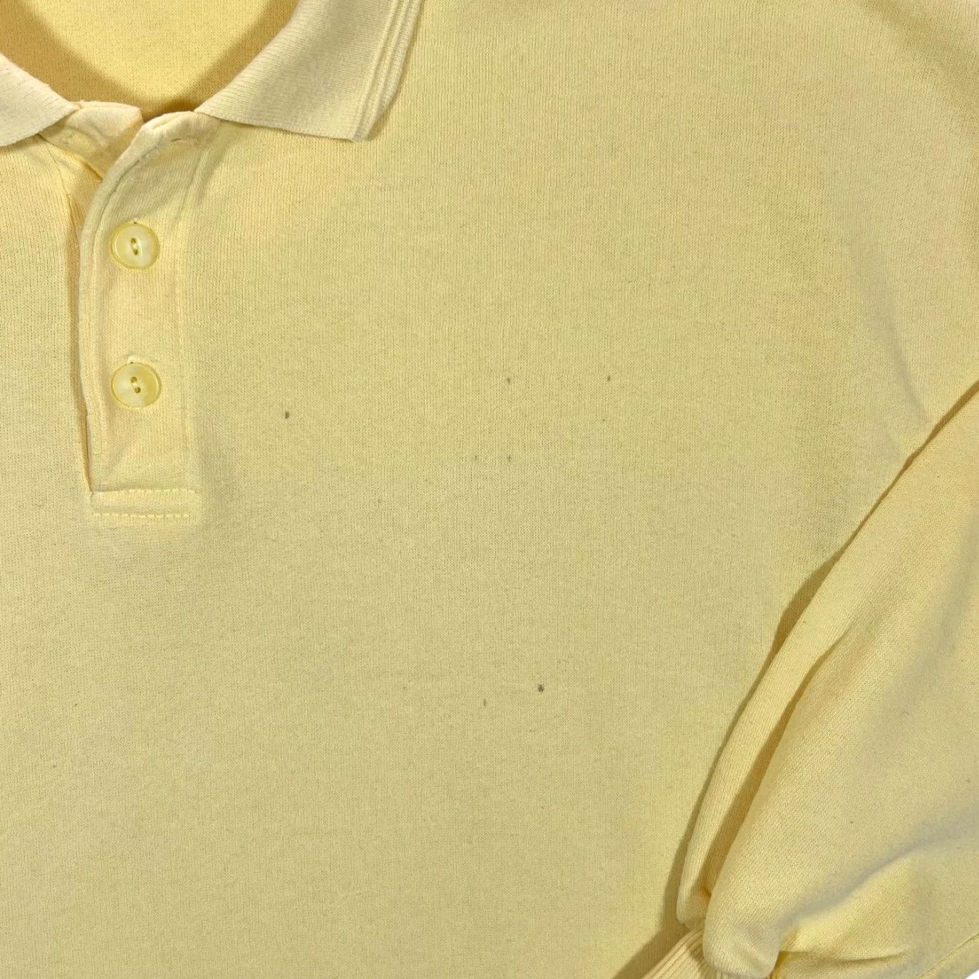 Vintage VINTAGE 90s ST MICHAEL Marks & Spencer Yellow Collared Sweatshirt Medium Mens Sweatshirt Pullover Size US M / EU 48-50 / 2 - 5 Thumbnail