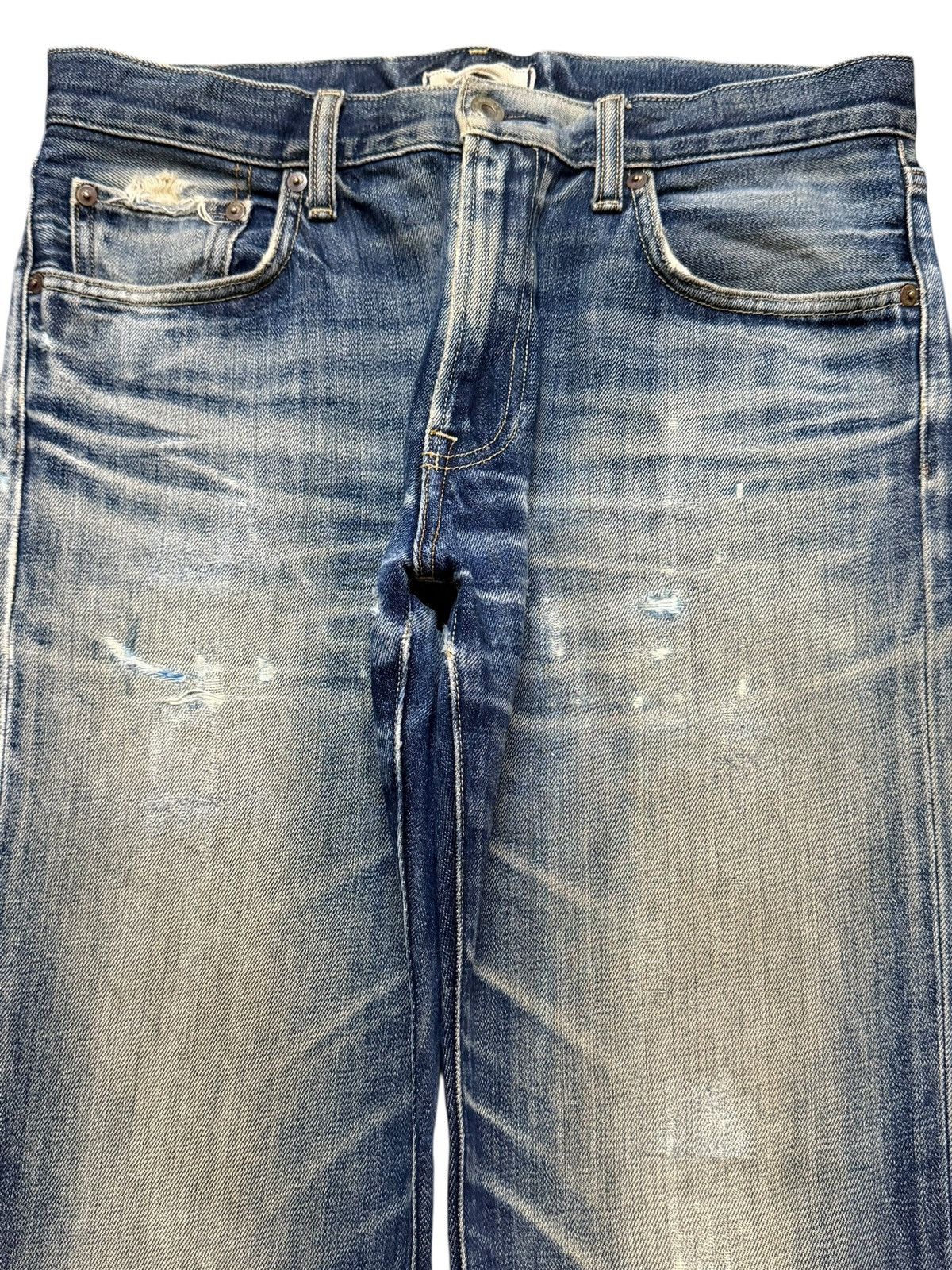 Uniqlo Vintage Japan Uniqlo Mud Wash Clawmark Whisker Straight Leg Size US 32 / EU 48 - 3 Thumbnail