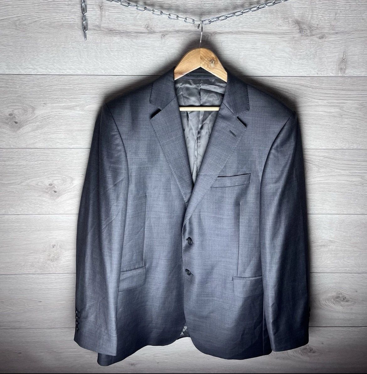 Ermenegildo Zegna MENS VINTAGE BLAZER ERMENEGILDO ZEGHA woven in Italy 🇮🇹 Size 38L - 2 Thumbnail