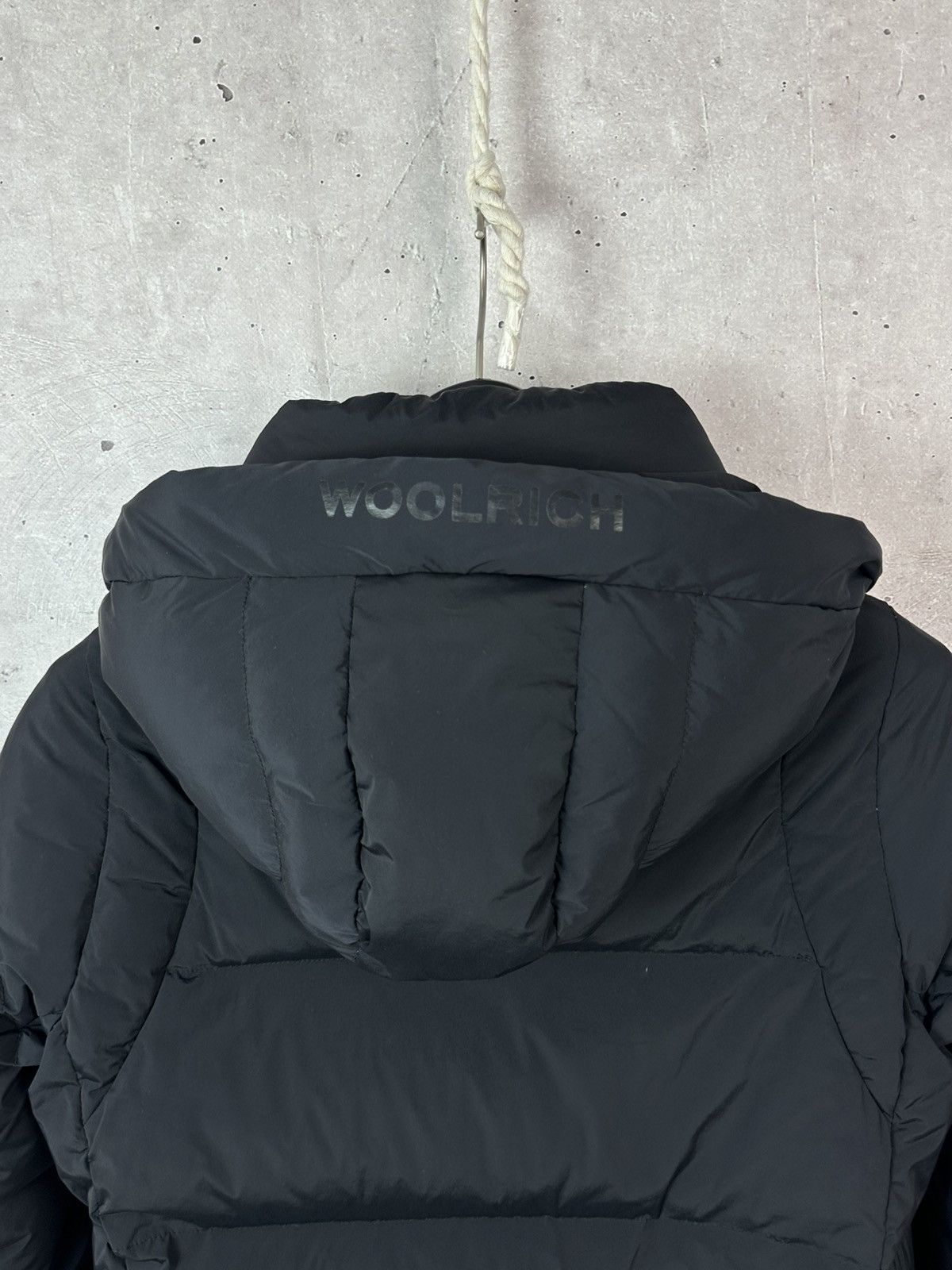 Woolrich Woolen Mills Woolrich Black Puffer Down Zipper Women’s Hooded Jacket Size XS / US 0-2 / IT 36-38 - 13 Thumbnail