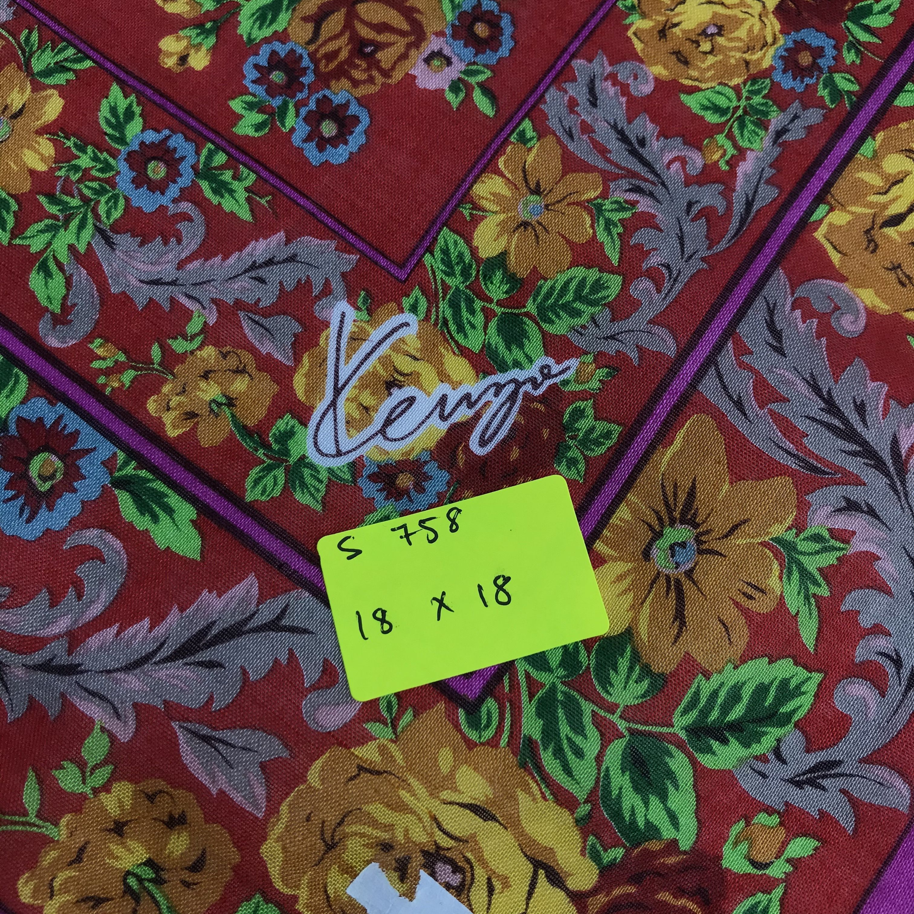 Kenzo × Vintage Kenzo Bandana / Handkerchief / Neckerchief - S758 Size ONE SIZE - 5 Thumbnail