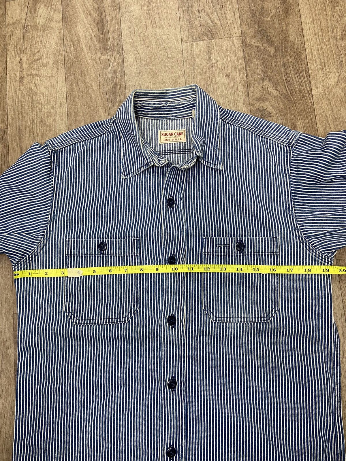 Sugar Cane Sugar Cane Hickory Stripe Work Shirt - Made In USA Size US M / EU 48-50 / 2 - 8 Thumbnail