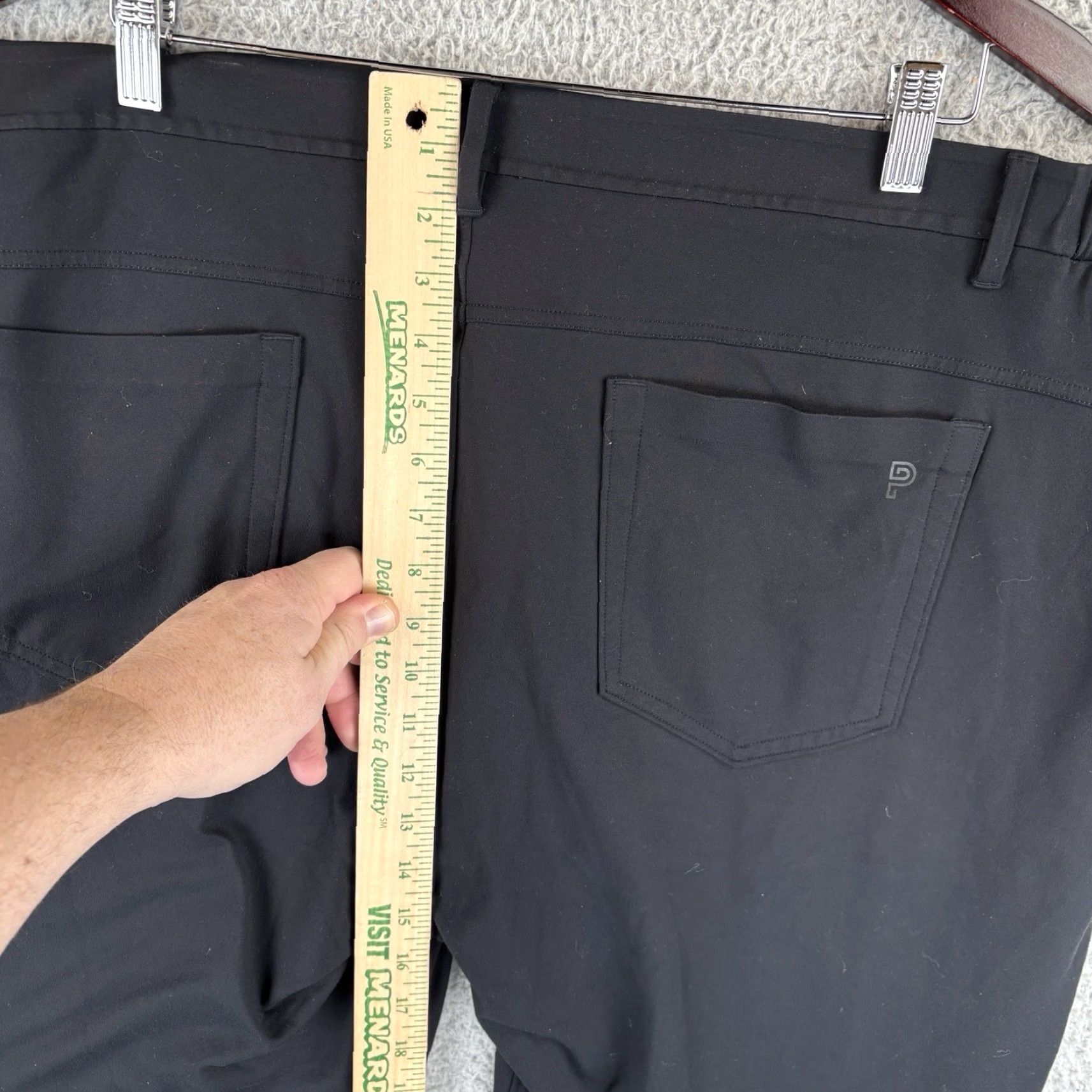 Vintage Public Rec Pants Mens 42x32 Black Golf Stretch Chino Casual Modern Straight 5-Pocket Logo Size US 42 / EU 58 - 5 Thumbnail