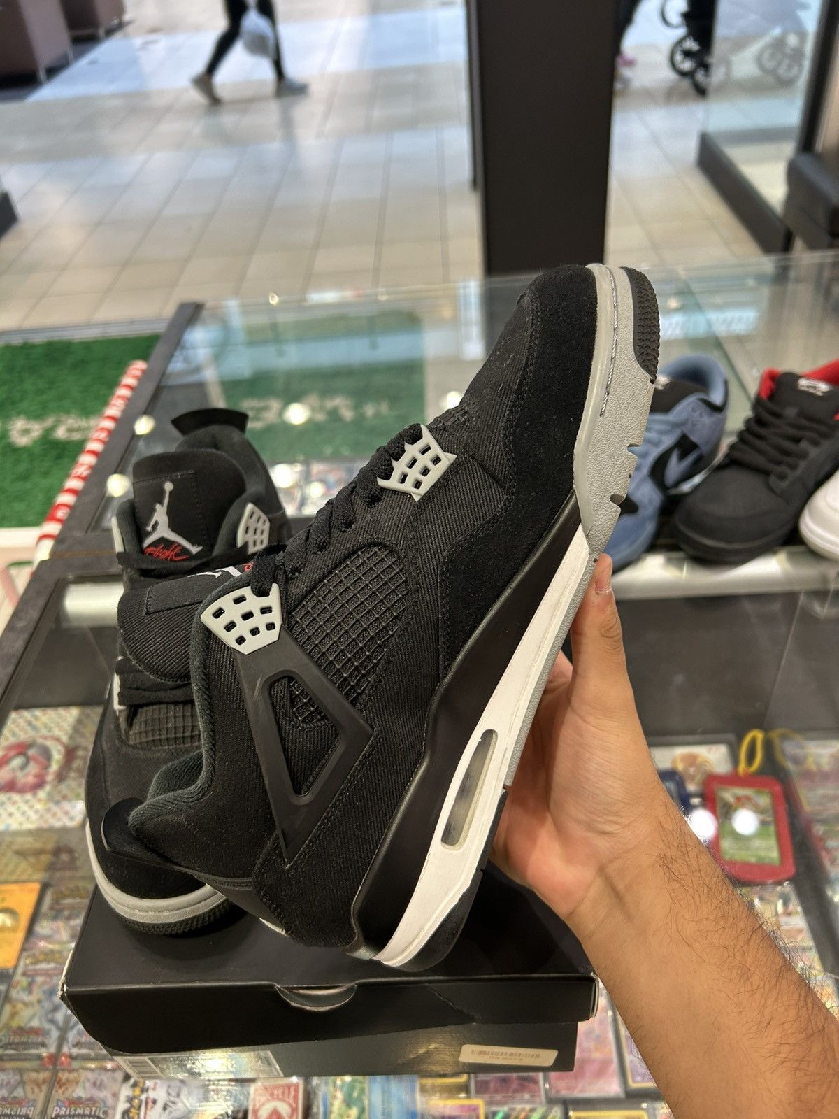 Jordan Brand Jordan 4 black canvas Size US 9.5 / EU 42-43 - 4 Thumbnail