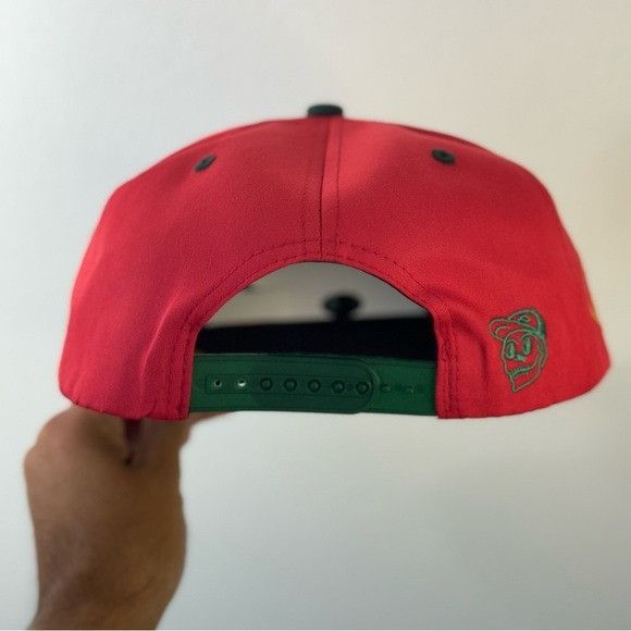 Designer NEW QUE VIVA MEXICO RED/GREEN FLAT BILL SNAPBACK Size ONE SIZE - 6 Thumbnail