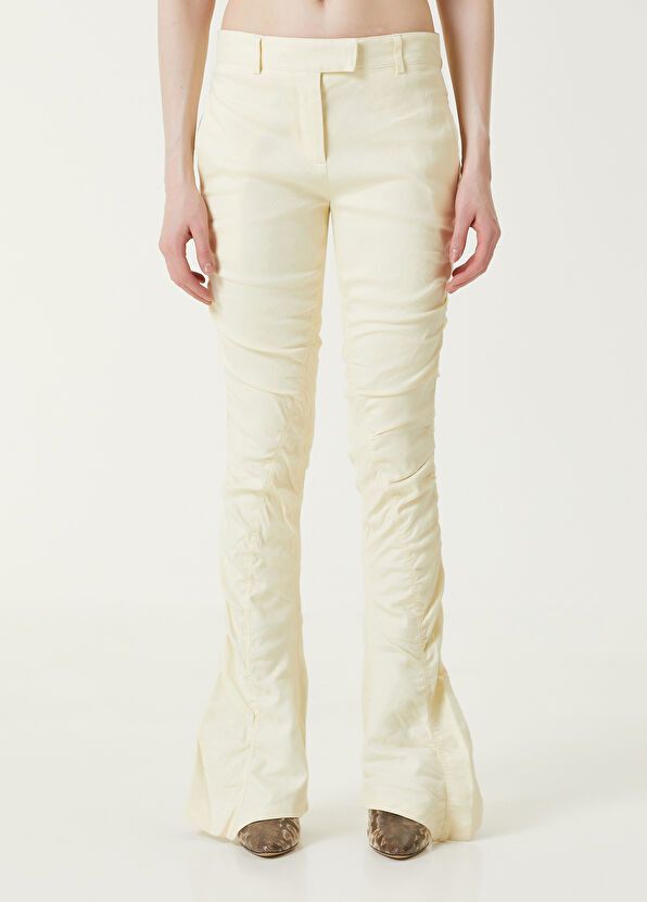 Acne Studios o1y0725 Casual Pant in Cream Size 26" / US 2 / IT 38 - 1 Thumbnail