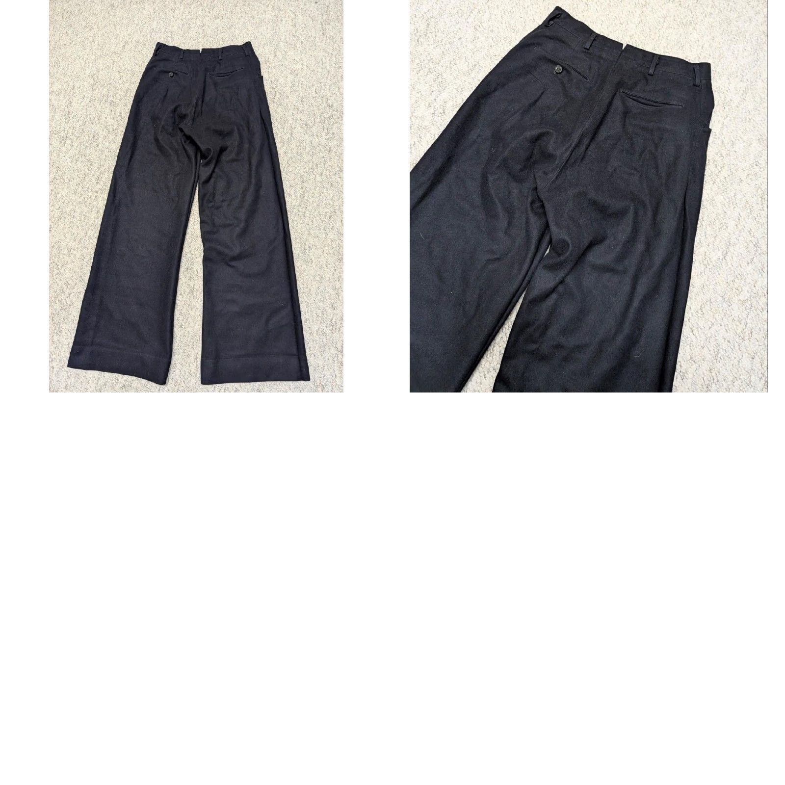Bell VINTAGE USN SAILOR PANTS Shirt Men 30x34 Navy blue Bell-Bottom Wool WWII USN SAILOR PANTS Mens Size US 30 / EU 46 - 8 Thumbnail