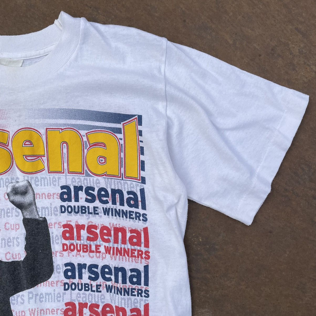 Vintage Vintage Arsenal T-shirts 90s Logo Double Winners 98 Y2K USA Size US S / EU 44-46 / 1 - 5 Thumbnail