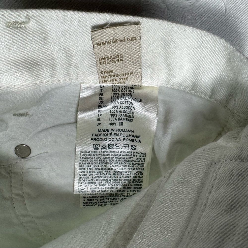 Diesel NWT New $198 Diesel Belthy Ankle White Jeans Size 31 Size 31" - 7 Thumbnail