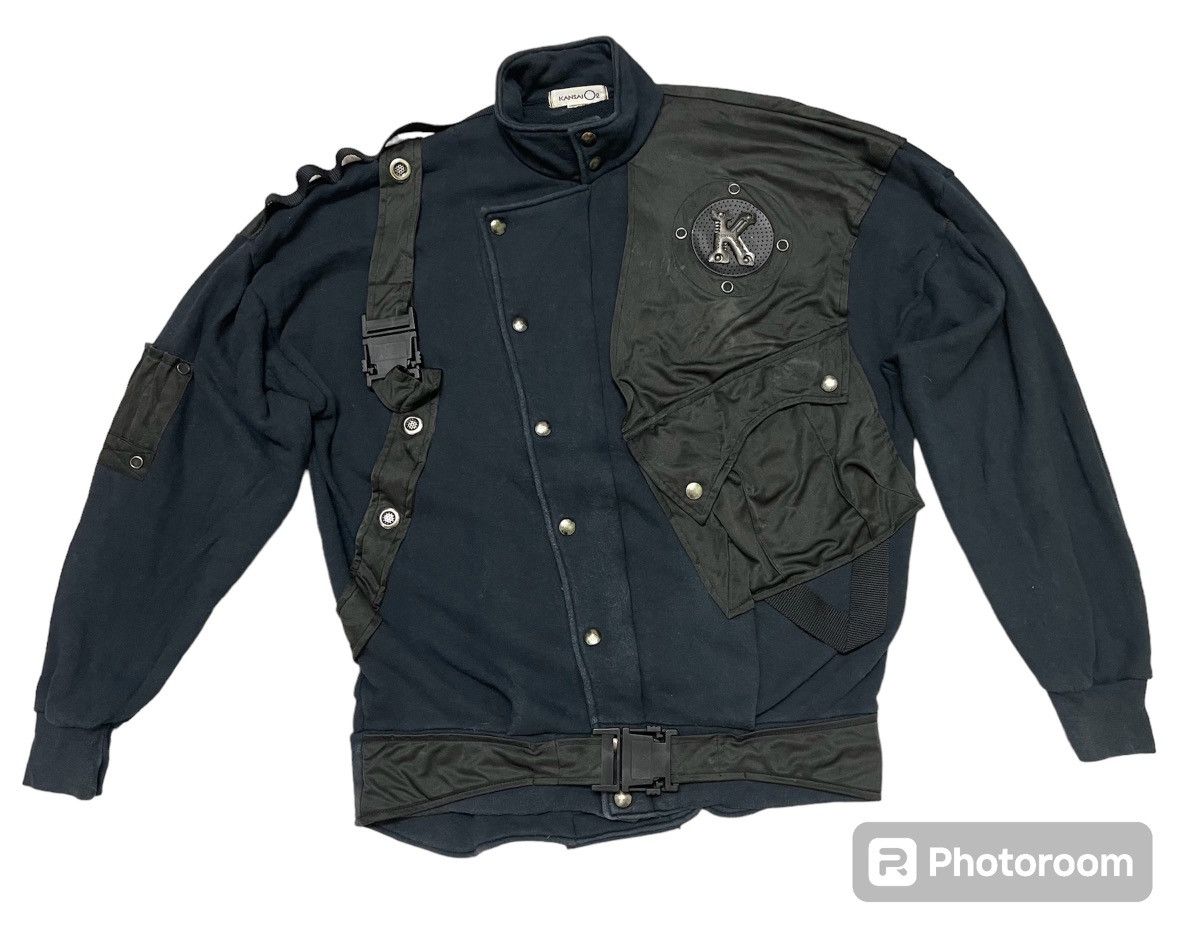 Kansai Yamamoto 90s KANSAI YAMAMOTO BONDAGE BOMBER JACKET COTTON Size US M / EU 48-50 / 2 - 1 Thumbnail