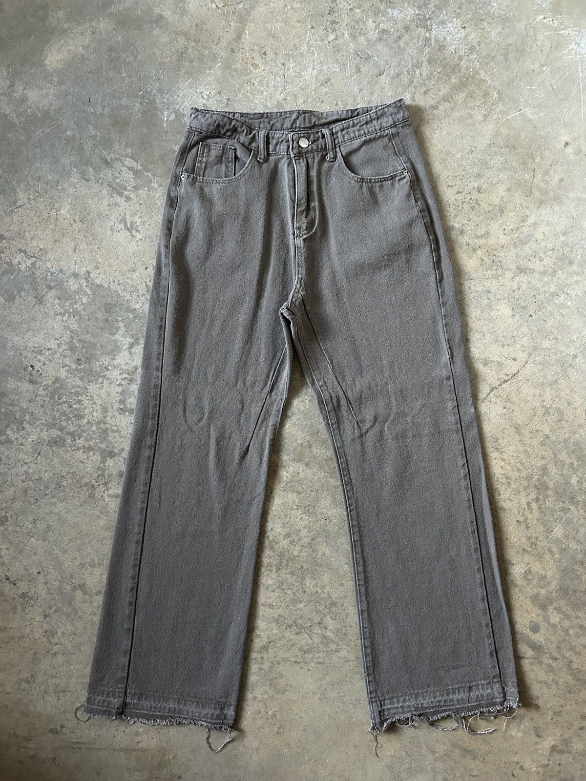 Japanese Brand Vintage Japanese Denim Jeans– Faded Gray-Brown /Straight Cut Size US 28 / EU 44 - 1 Thumbnail
