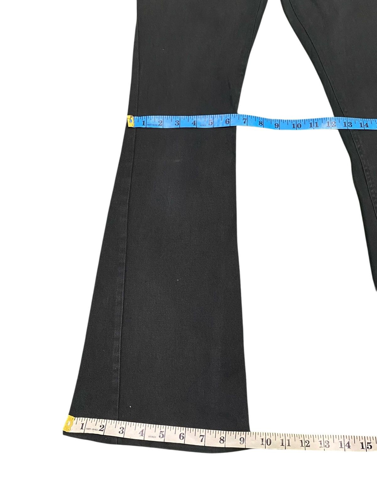 Japanese Brand Jouer aux echecs spiral tornado mart flare pants / jeans Size US 30 / EU 46 - 9 Thumbnail