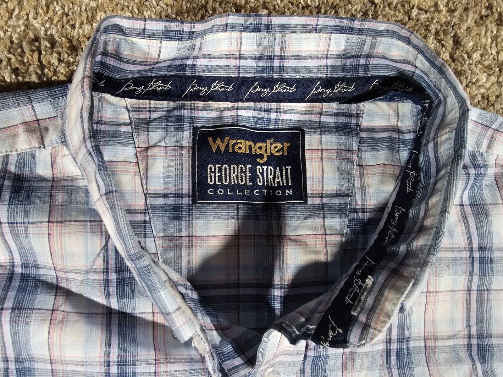 Wrangler Wrangler George Strait Collection Shirt 2XL Plaid Button Size US XXL / EU 58 / 5 - 4 Thumbnail