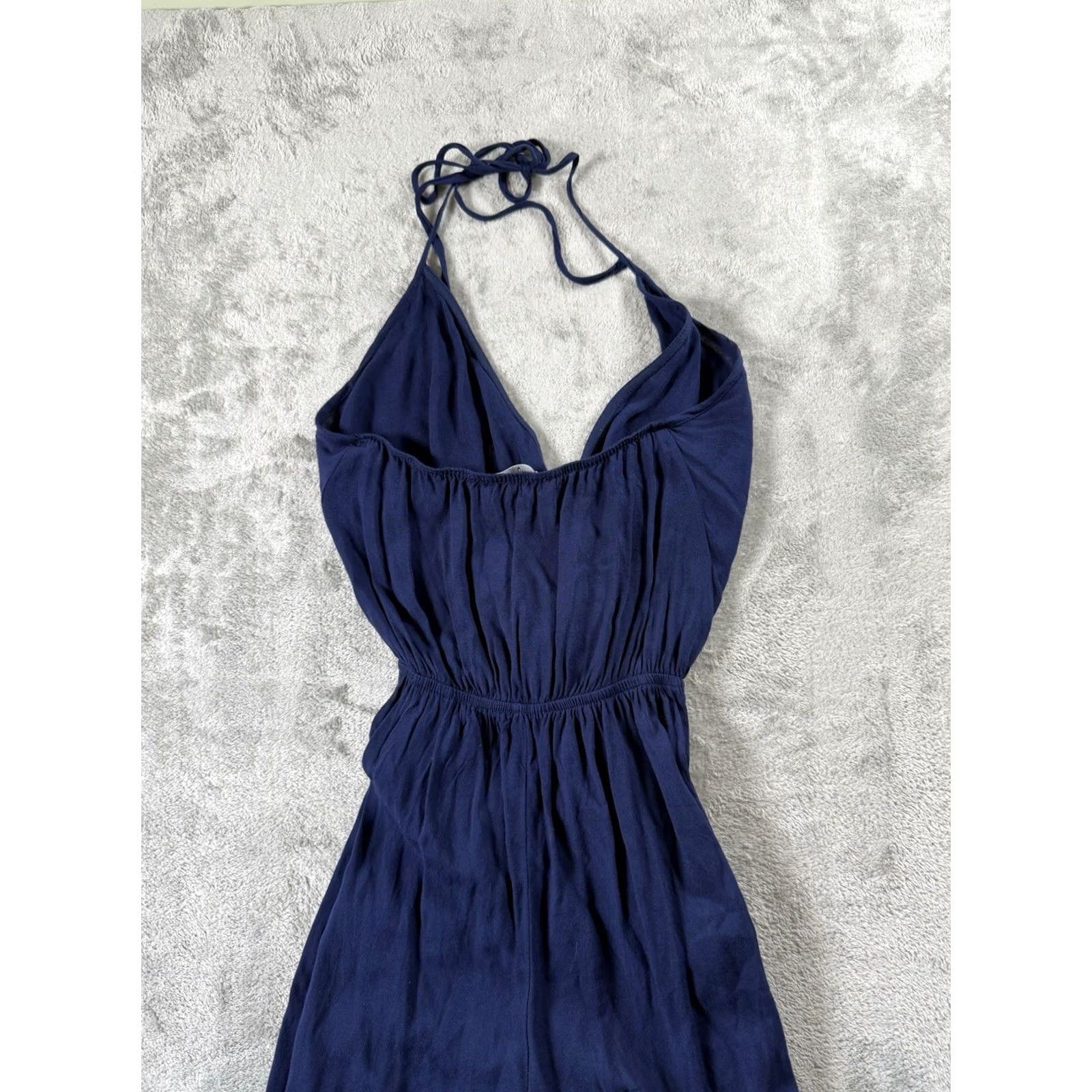 Lulus Lulus Halter Jumpsuit One Piece XS Women’s Beach Vacation Concert Jogger Bottoms Blue Size 26" / US 2 / IT 38 - 3 Thumbnail