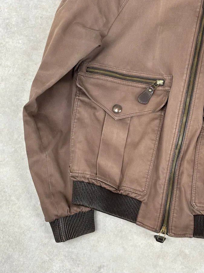 Burberry Burberry Prorsum Brown Utility Moto Leather Jacket Size US S / EU 44-46 / 1 - 8 Thumbnail