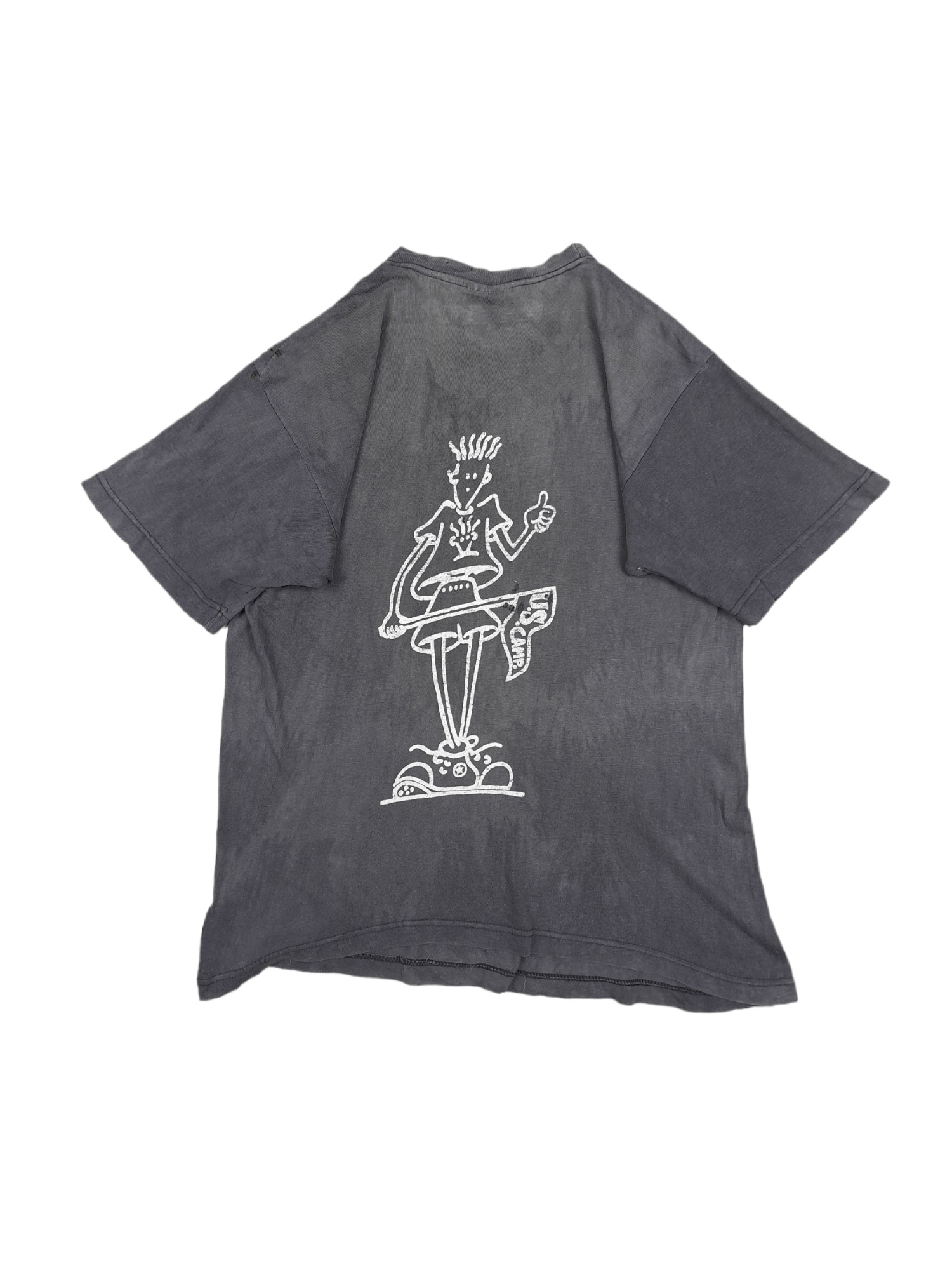 Vintage 💎Very Rare 80's Fido Dido Trashed Distressed US Camp TShirt Size US XL / EU 56 / 4 - 2 Thumbnail