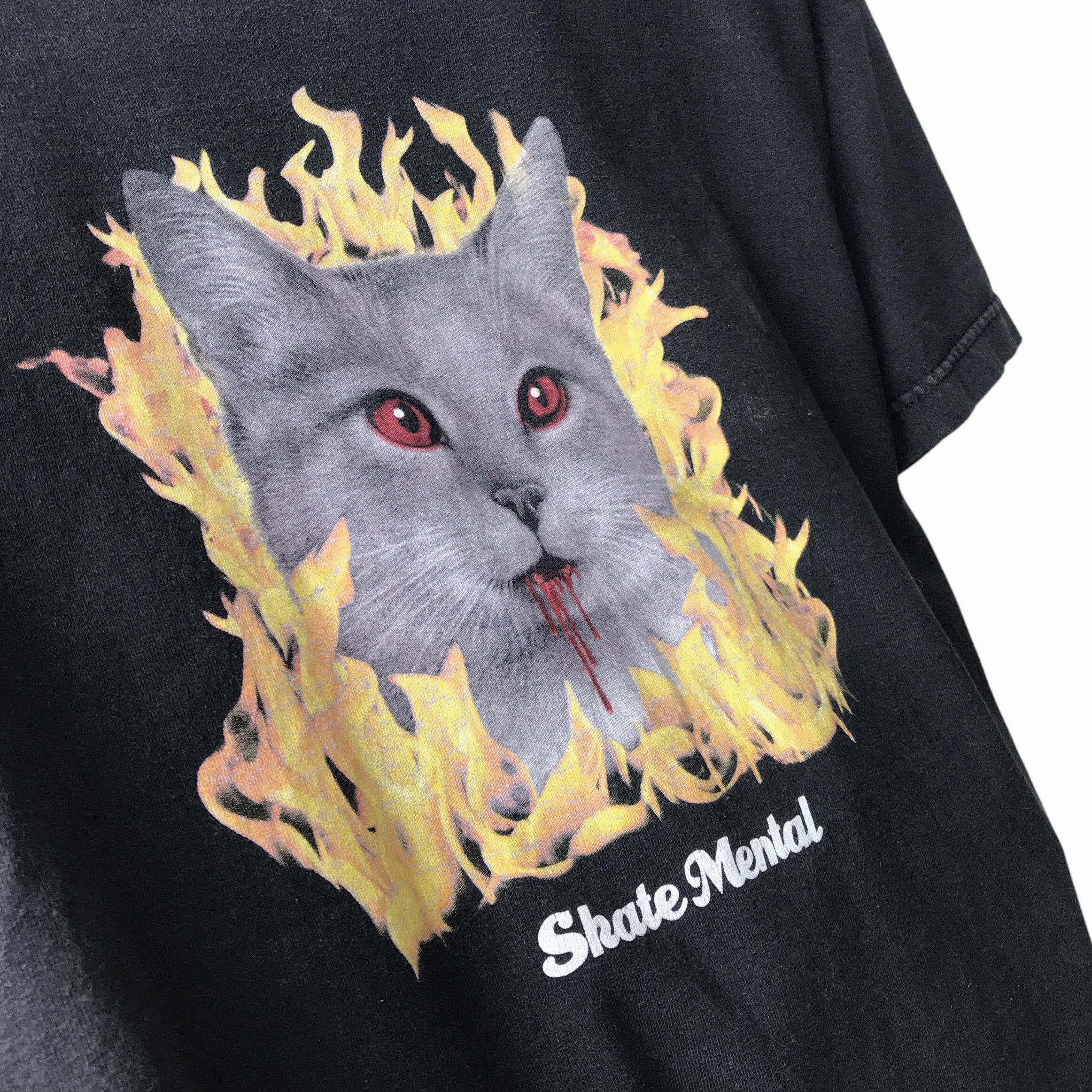 Girl Skateboards × Vintage Skate Mental USA Cat Graphic Skateboarding Tee Size US M / EU 48-50 / 2 - 4 Thumbnail