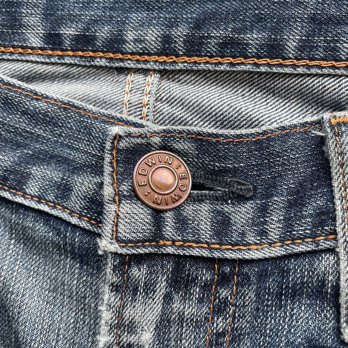 Japanese Brand W30 Vintage Edwin 502 Japan Faded Distressed Jeans Pants Size US 30 / EU 46 - 6 Thumbnail