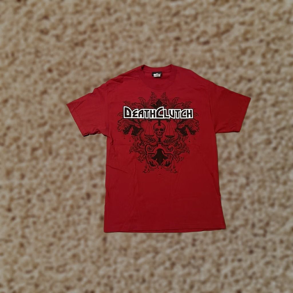 Tapout VINTAGE Death Clutch Shirt Mens L Red Y2K MMA Brock Lesner Tapout Graphic Men Size US L / EU 52-54 / 3 - 1 Thumbnail