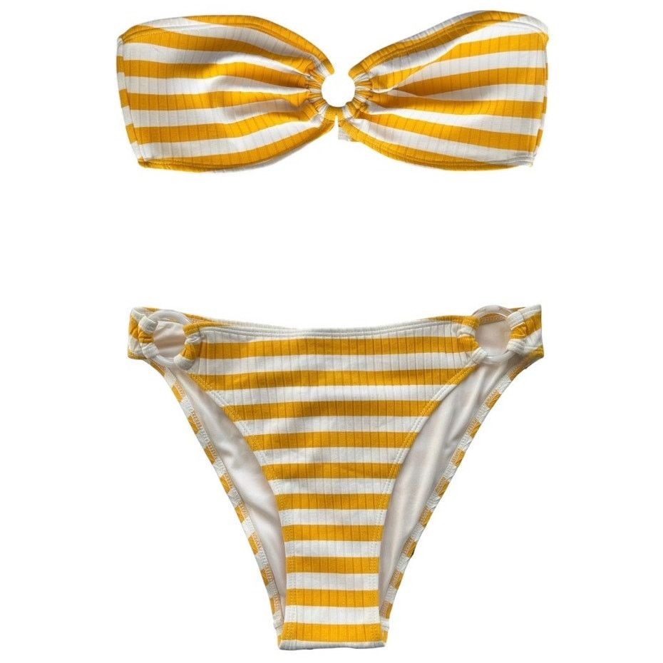 Other Faithfull the Brand Marigold Two-Piece Bikini Set, US2/XS Size ONE SIZE - 5 Thumbnail