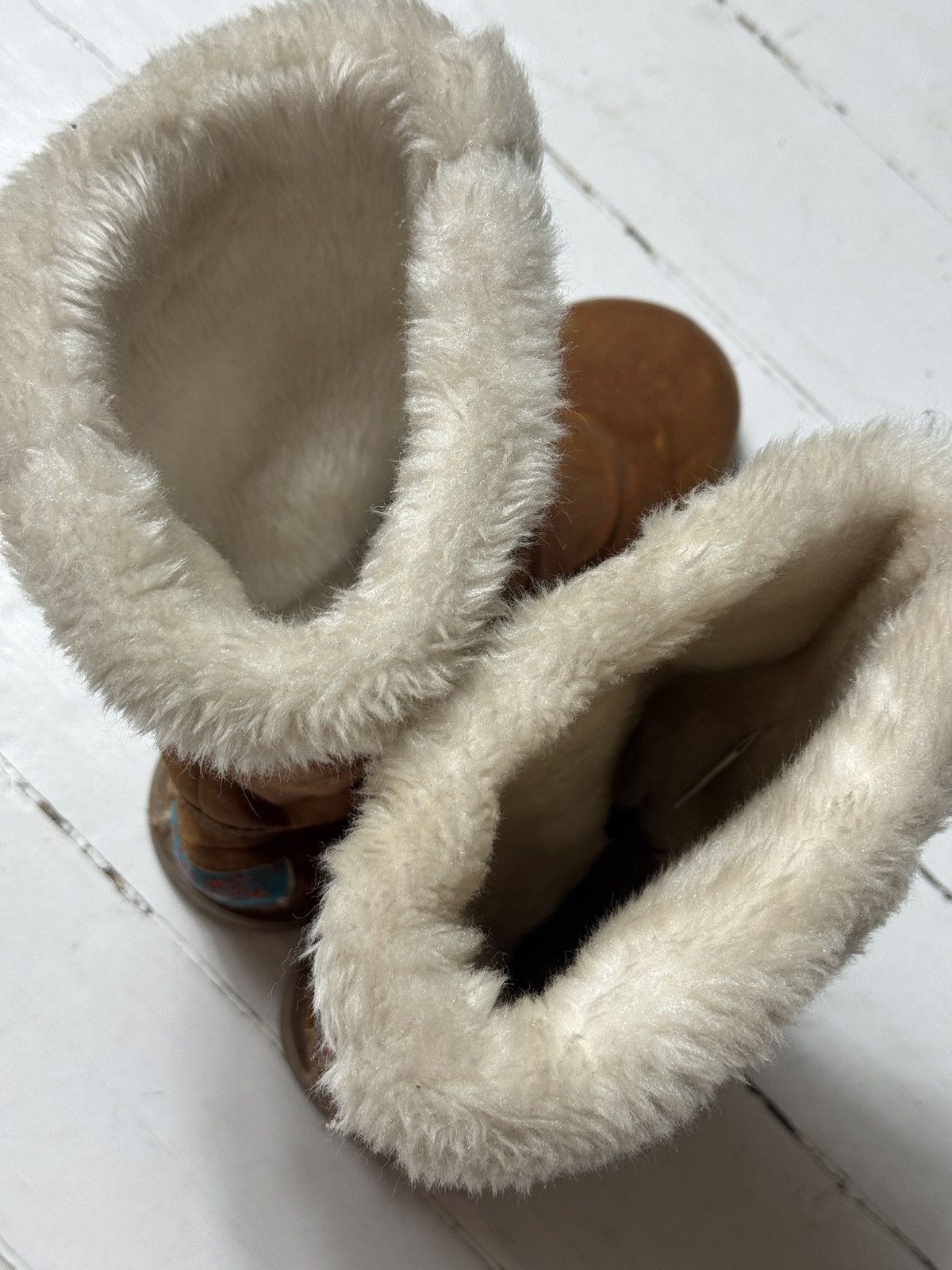 Ed Hardy VINTAGE ED HARDY FLUFFY FUR UGG UNT 2000s BOOTS Size US 7 / IT 37 - 7 Thumbnail