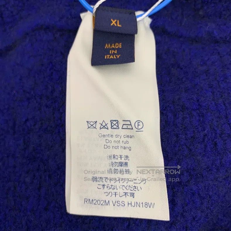 Louis Vuitton Louis Vuitton Dark blue logo intarsia wool crewneck long-s Size US XL / EU 56 / 4 - 6 Thumbnail
