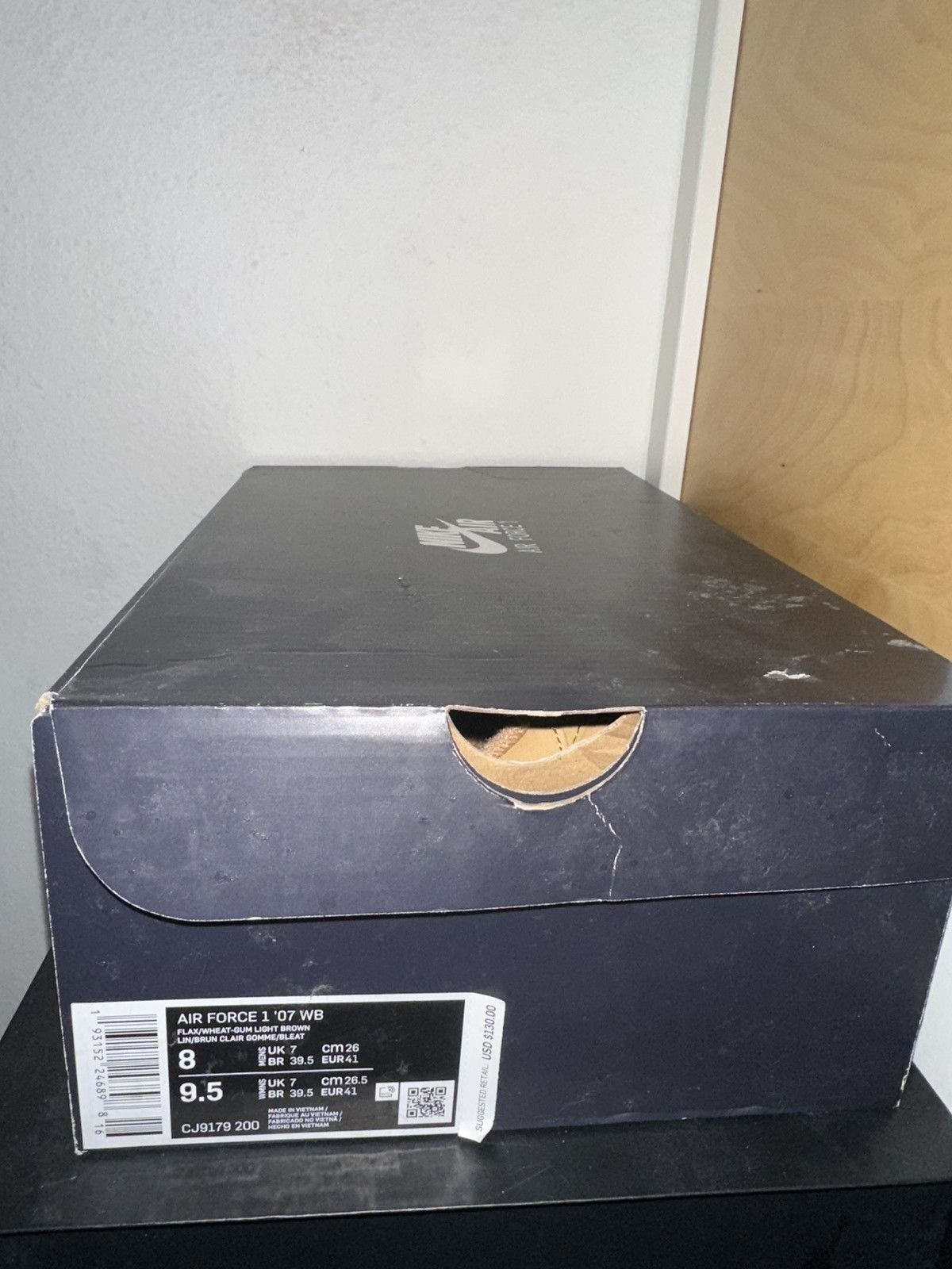 Nike Wheat Airforce 1 Size US 8 / EU 41 - 7 Thumbnail