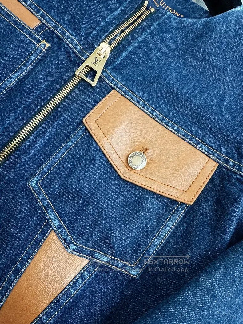 Louis Vuitton Louis Vuitton 23s show blue patchwork two-pocket denim jac Size XS / US 0-2 / IT 36-38 - 3 Thumbnail