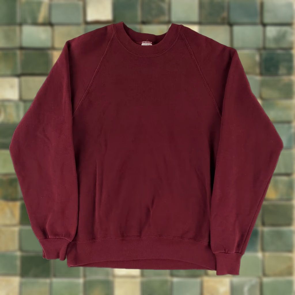 Jerzees VINTAGE Jerzees Sweatshirt Crew Neck Purple Long Sleeve Mens L VTG 90s Pullover Shirt Size US L / EU 52-54 / 3 - 1 Thumbnail