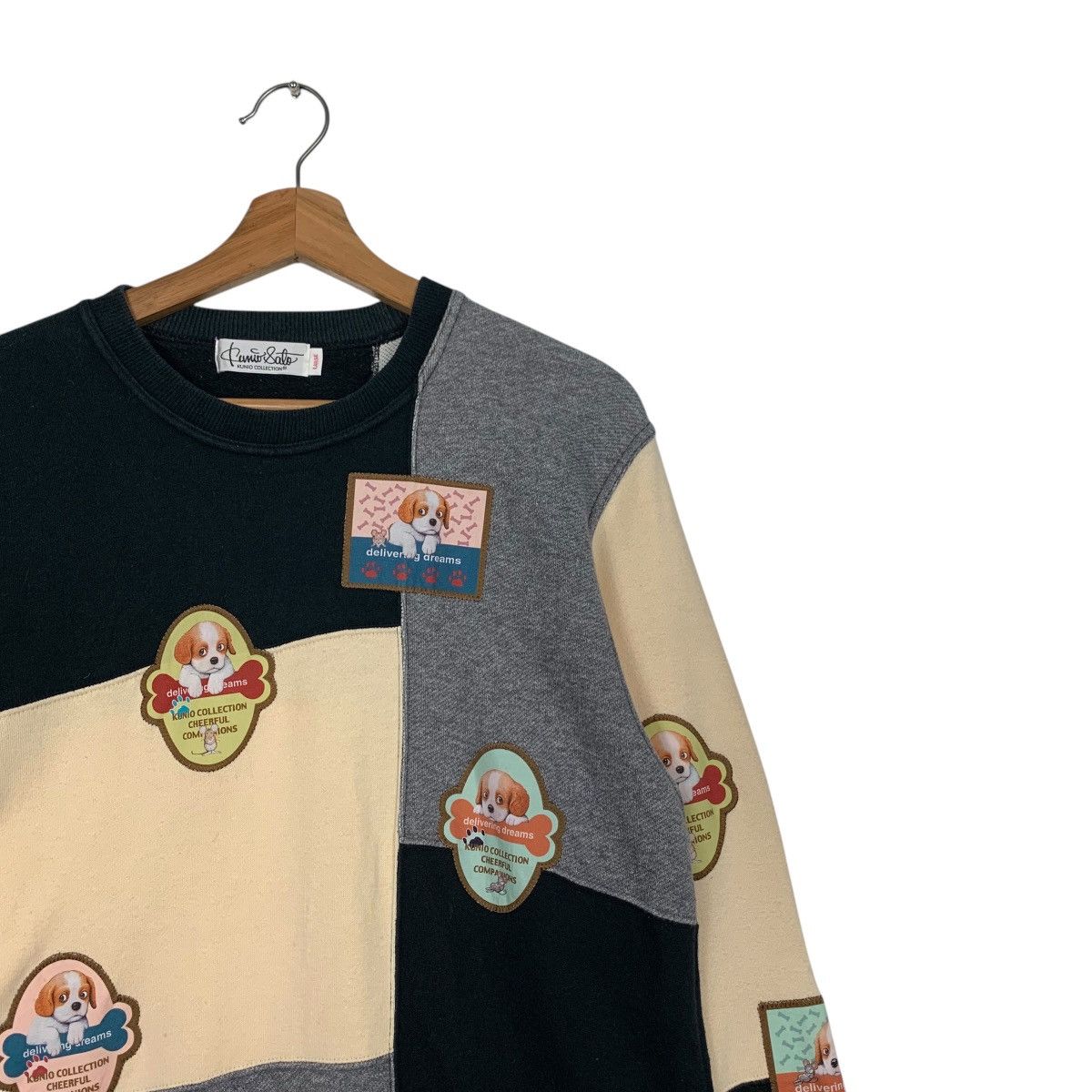 Japanese Brand KUNIO SATO Puppies Patches Logo Checked Sweatshirt #1737-C77 Size US L / EU 52-54 / 3 - 5 Thumbnail