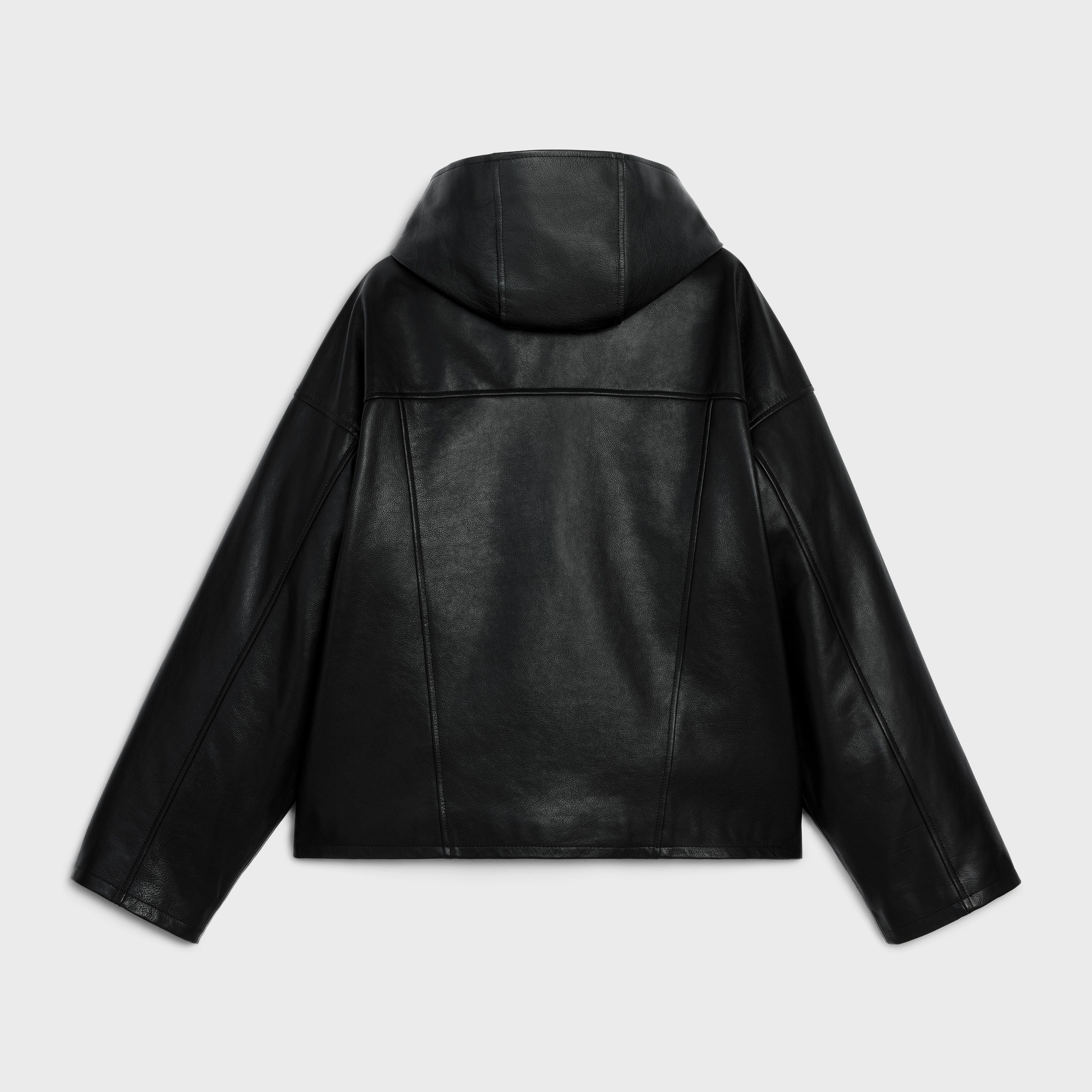 Celine o1bcso1str0924 Trucker Jacket With Hood Buffalo Leather Size M / US 6-8 / IT 42-44 - 2 Thumbnail