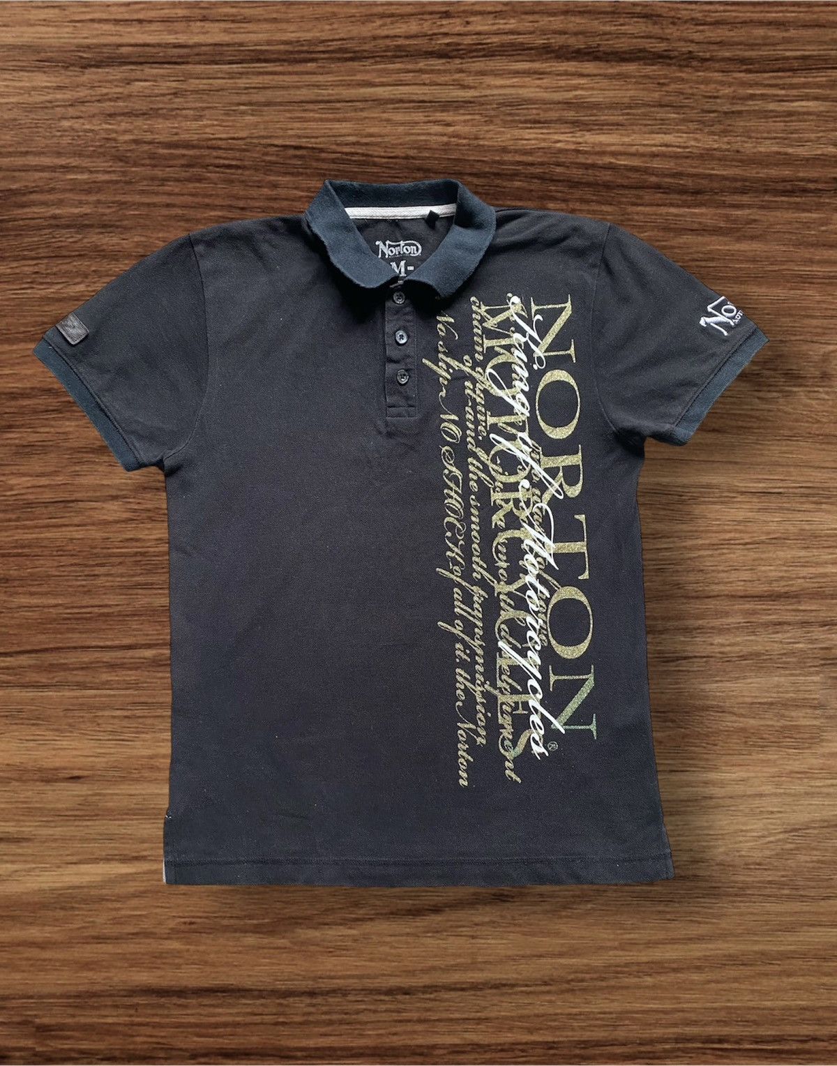 Beauty Beast Vintage Norton Spellout Polo tee Size US S / EU 44-46 / 1 - 2 Thumbnail