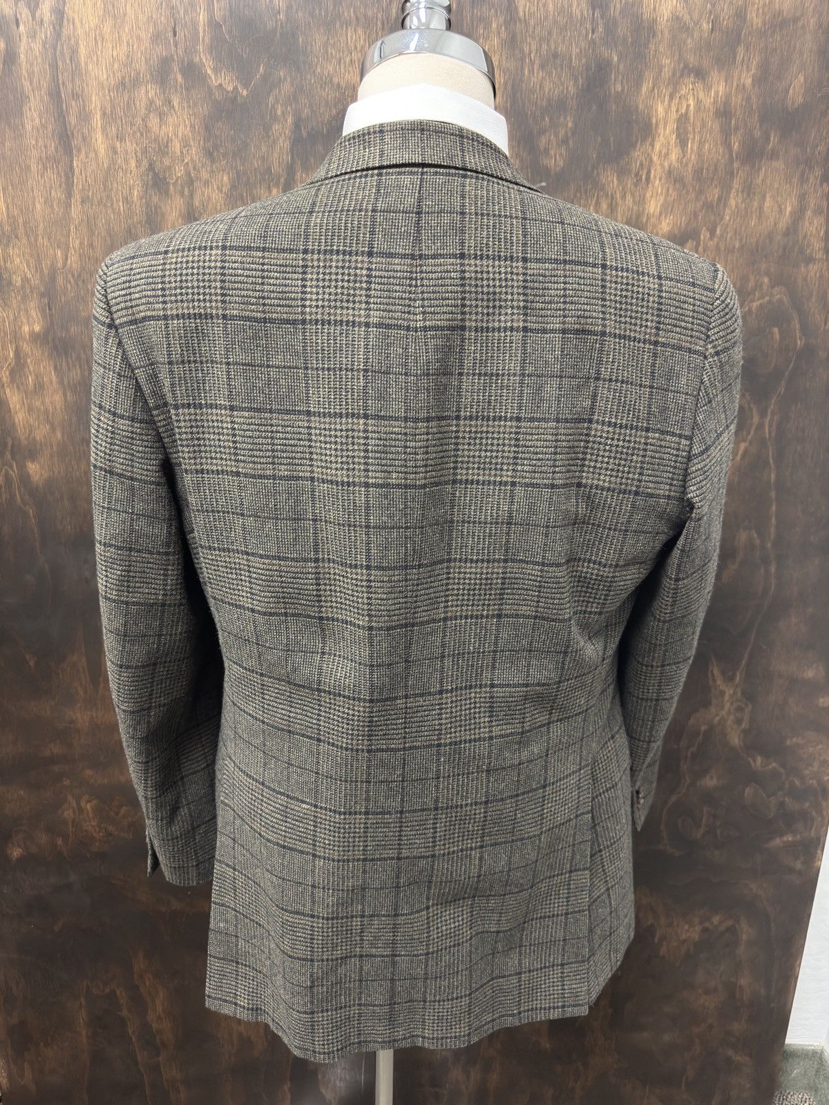 Hickey Freeman HICKEY FREEMAN Cashmere Blend Multi Check Jacket Size 42 L Size 42L - 6 Thumbnail
