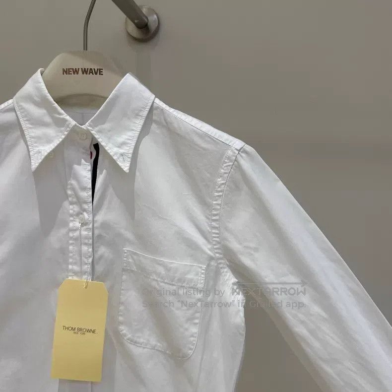 Thom Browne Thom Browne Classic Shirt in White Oxford Cloth Size XS / US 0-2 / IT 36-38 - 3 Thumbnail