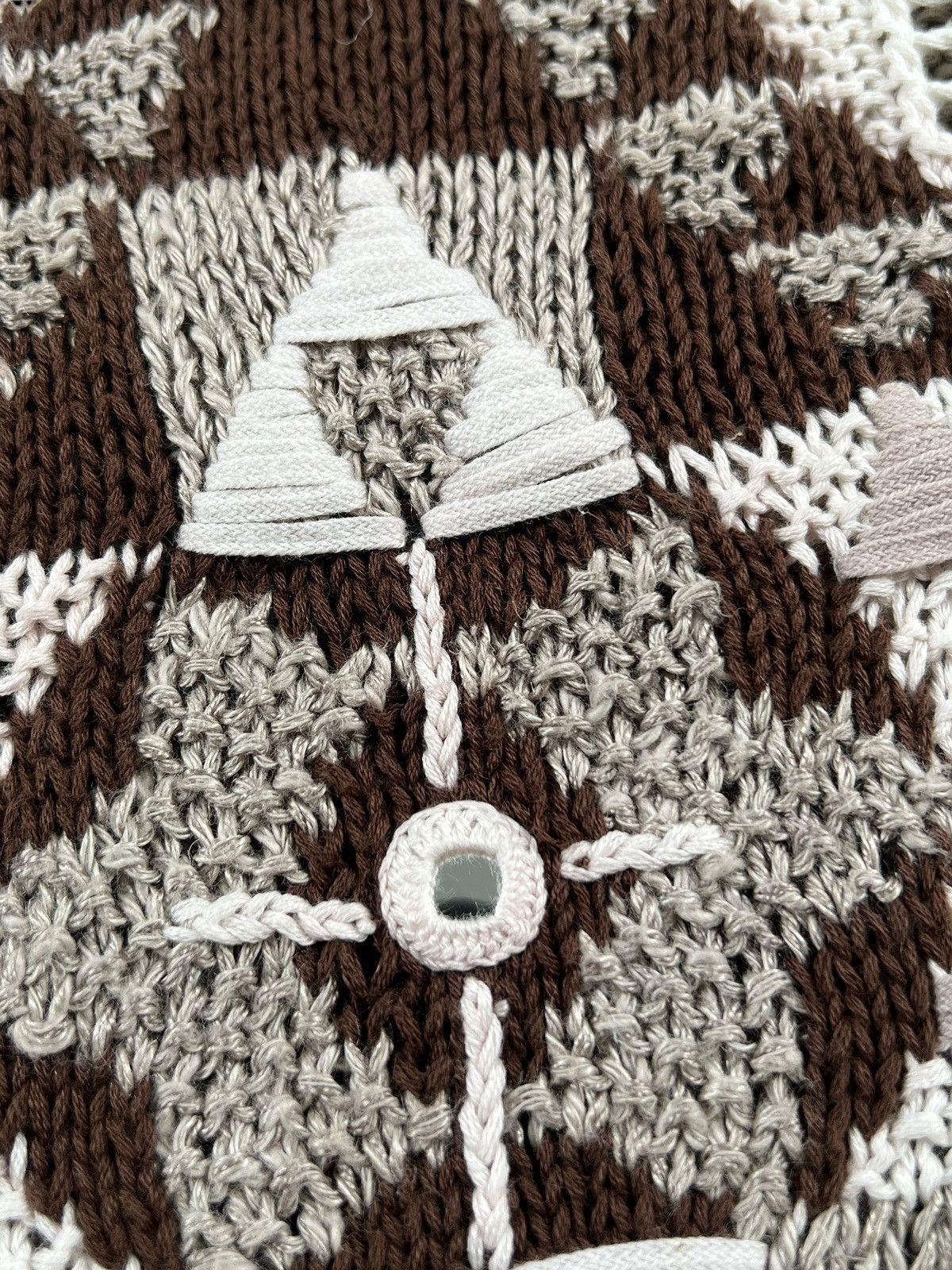 Designer × Japanese Brand × Yoshiyuki Konishi 1990 Ficce Yoshiyuki Konishi Handknit Oversized Sweater Size US XL / EU 56 / 4 - 8 Thumbnail
