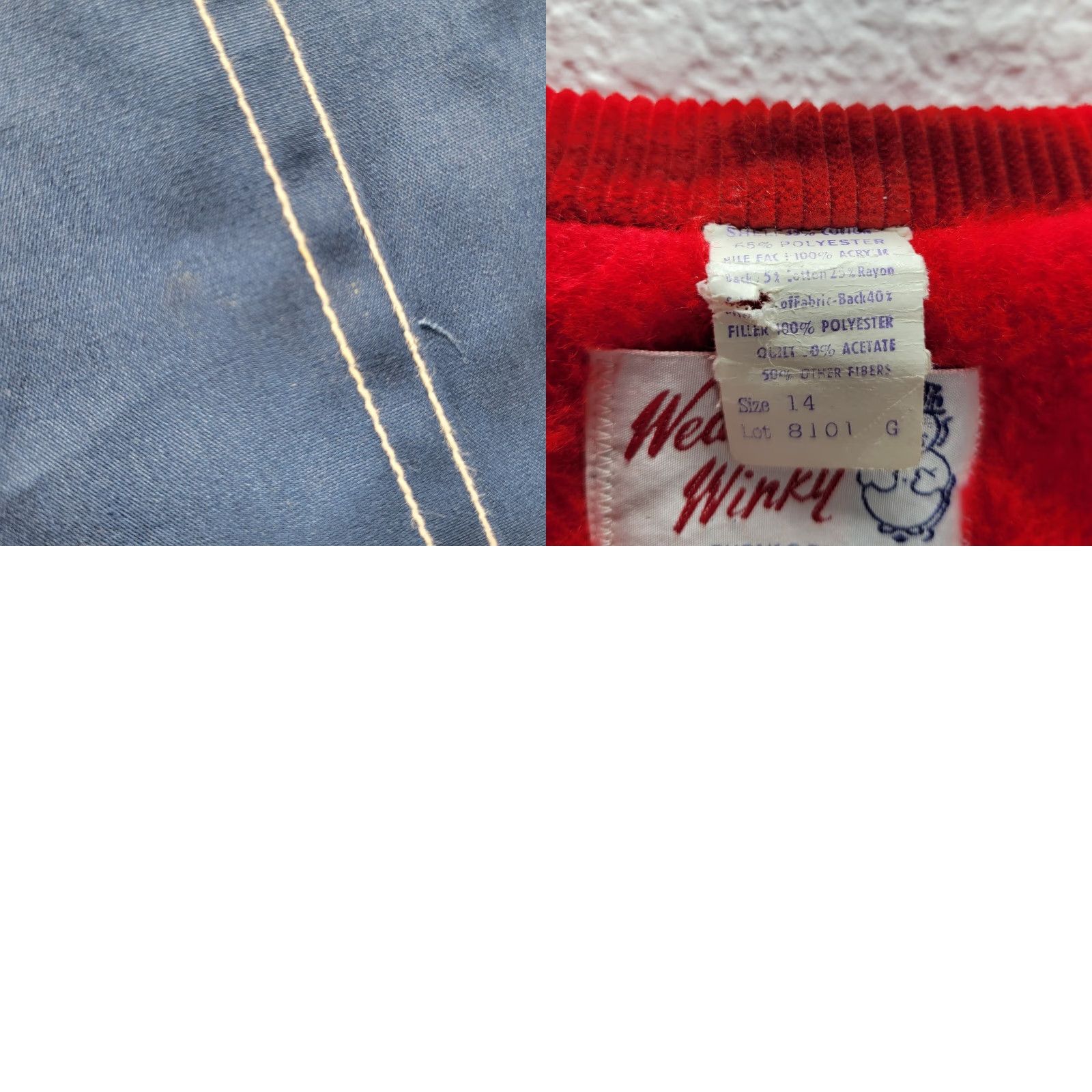 Vintage VINTAGE Weather Winky Jacket Coat Girls 1950s Blue Fleece Zip Up Sz 14 Size US L / EU 52-54 / 3 - 8 Thumbnail