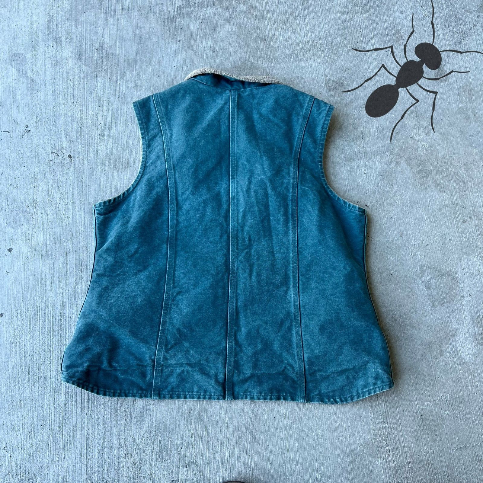 Carhartt × Vintage Carhartt WOMENS V001 DTL blue work wear vest Size US XL / EU 56 / 4 - 5 Thumbnail