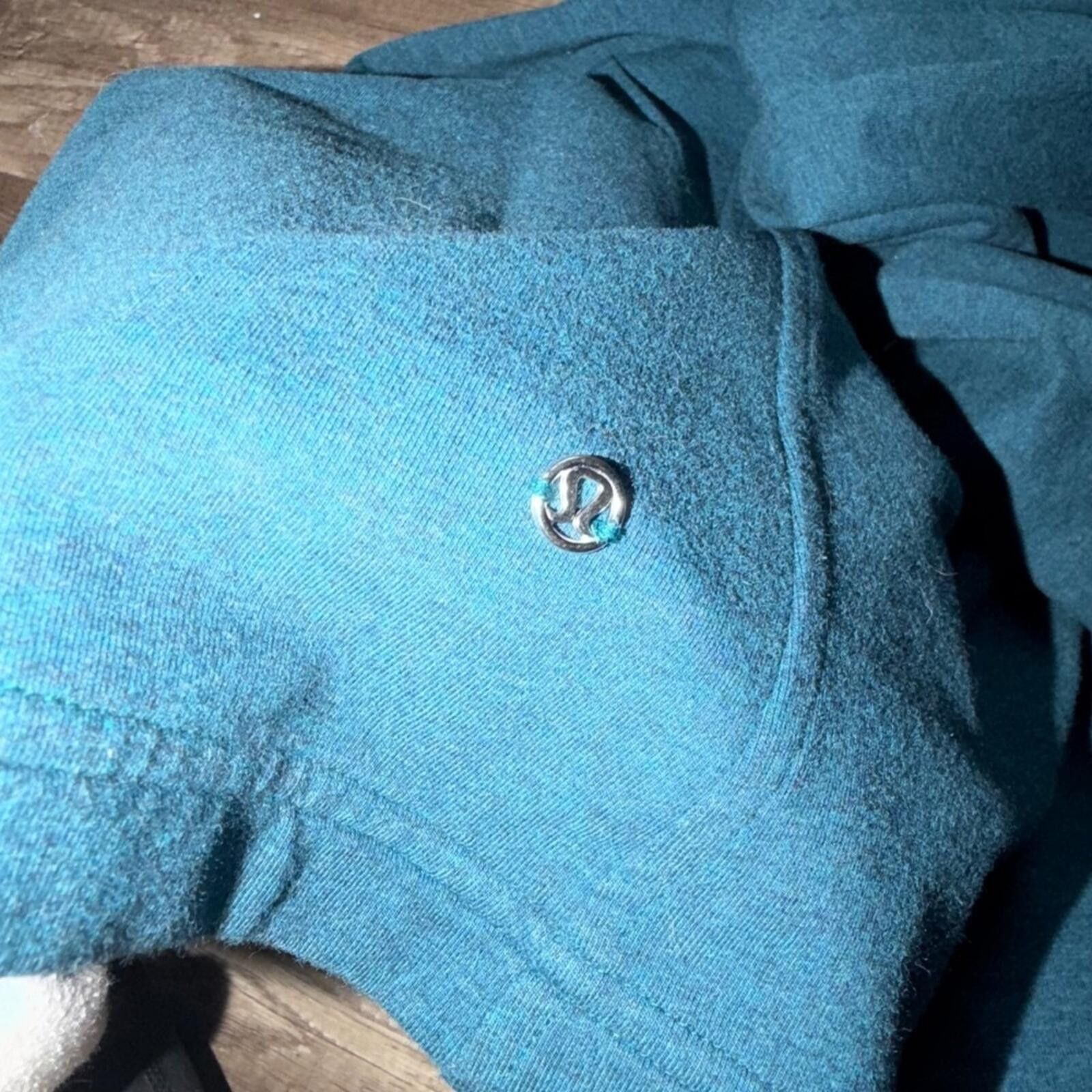 Lululemon Lululemon Athletica Teal Heathered Wrap Cardigan Size S / US 4 / IT 40 - 6 Thumbnail