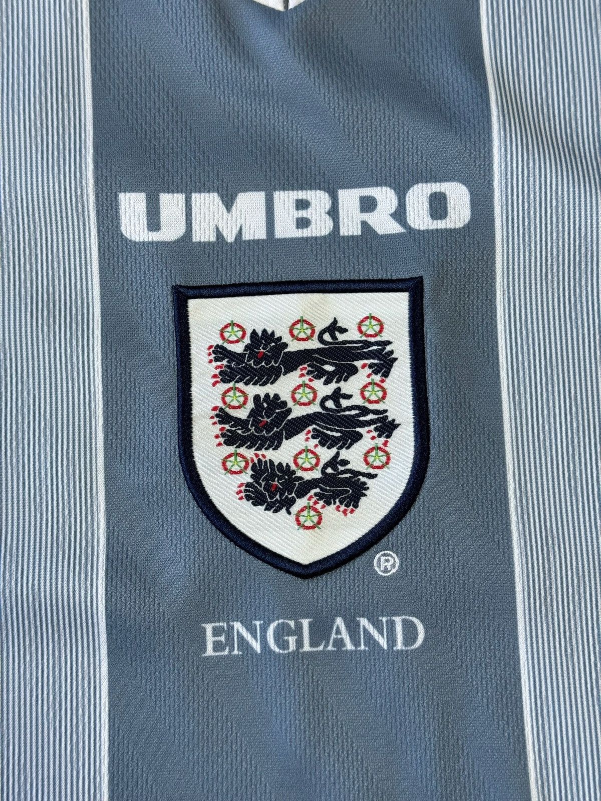 Umbro England Away football shirt 1995 Umbro Soccer Jersey Trikot Size US XL / EU 56 / 4 - 5 Thumbnail