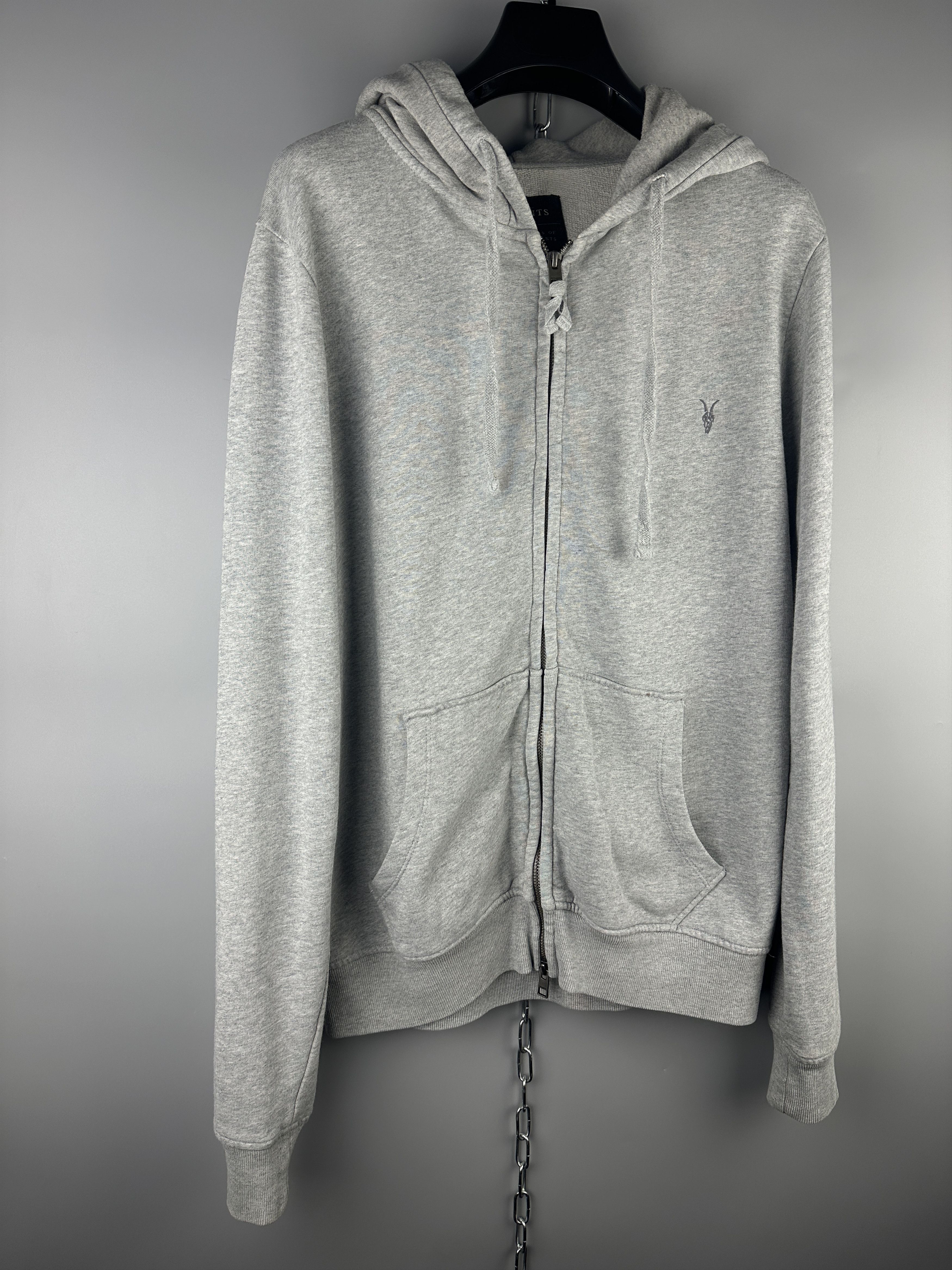 Allsaints Allsaints Cotton Basic Zip Wilde Hoodie Size US M / EU 48-50 / 2 - 2 Thumbnail