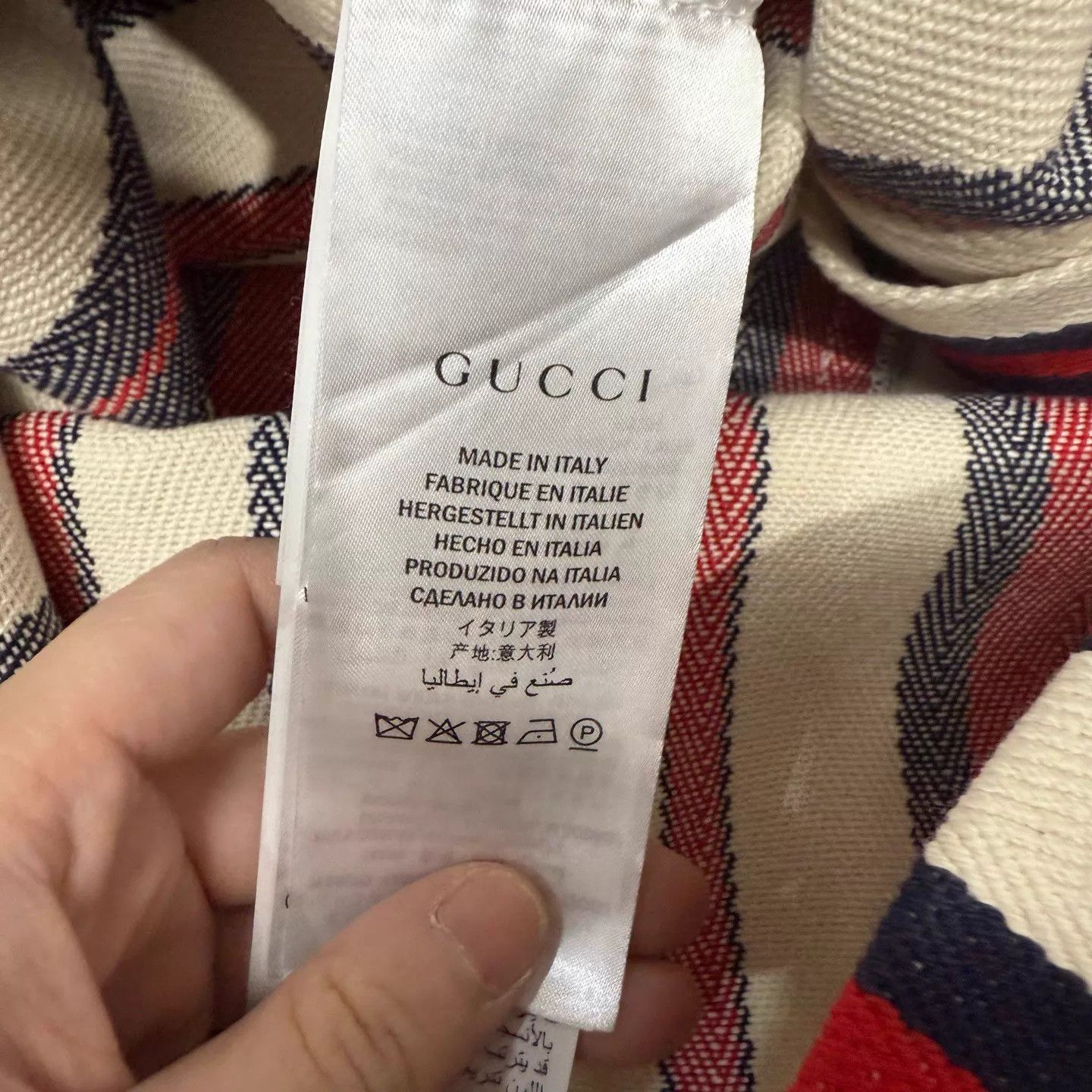 Gucci Gucci striped gold buckle denim skirt 42 99 new Size 28" / US 6 / IT 42 - 4 Thumbnail