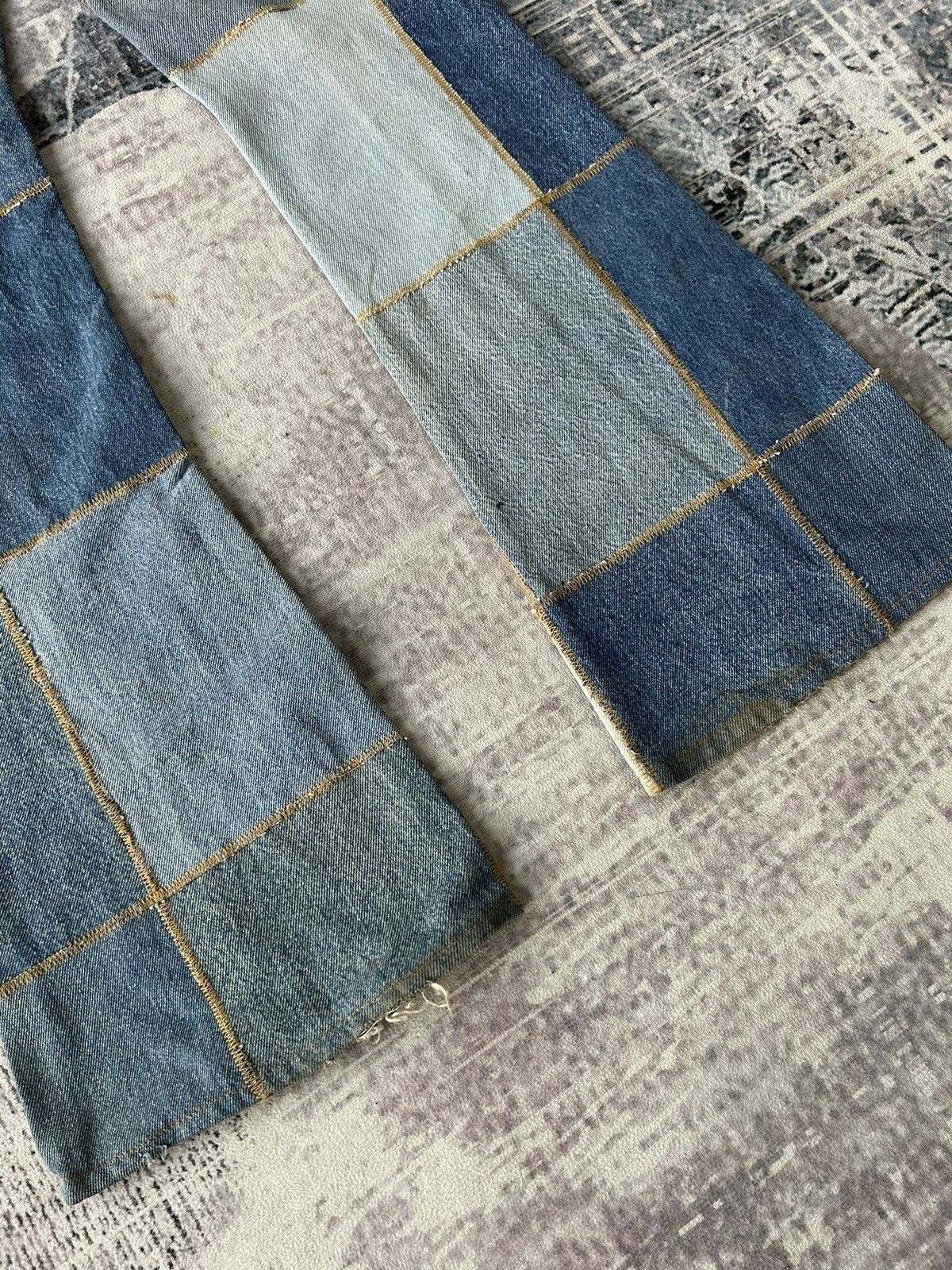 If Six Was Nine Y2k Patchwork Flared Denim Size US 28 / EU 44 - 17 Thumbnail