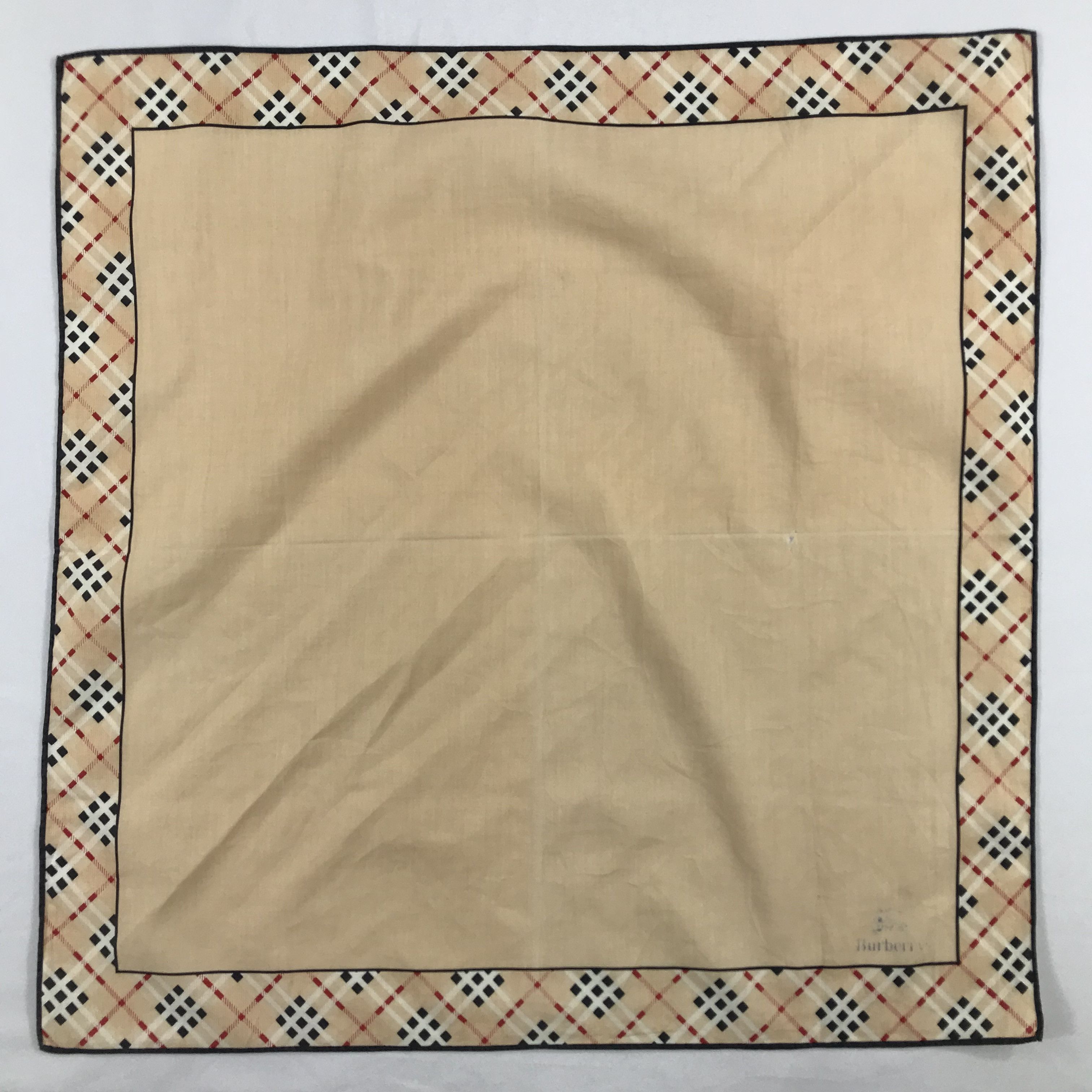 Burberry × Vintage Burberry Bandana / Handkerchief / Neckerchief - S2245 Size ONE SIZE - 1 Thumbnail